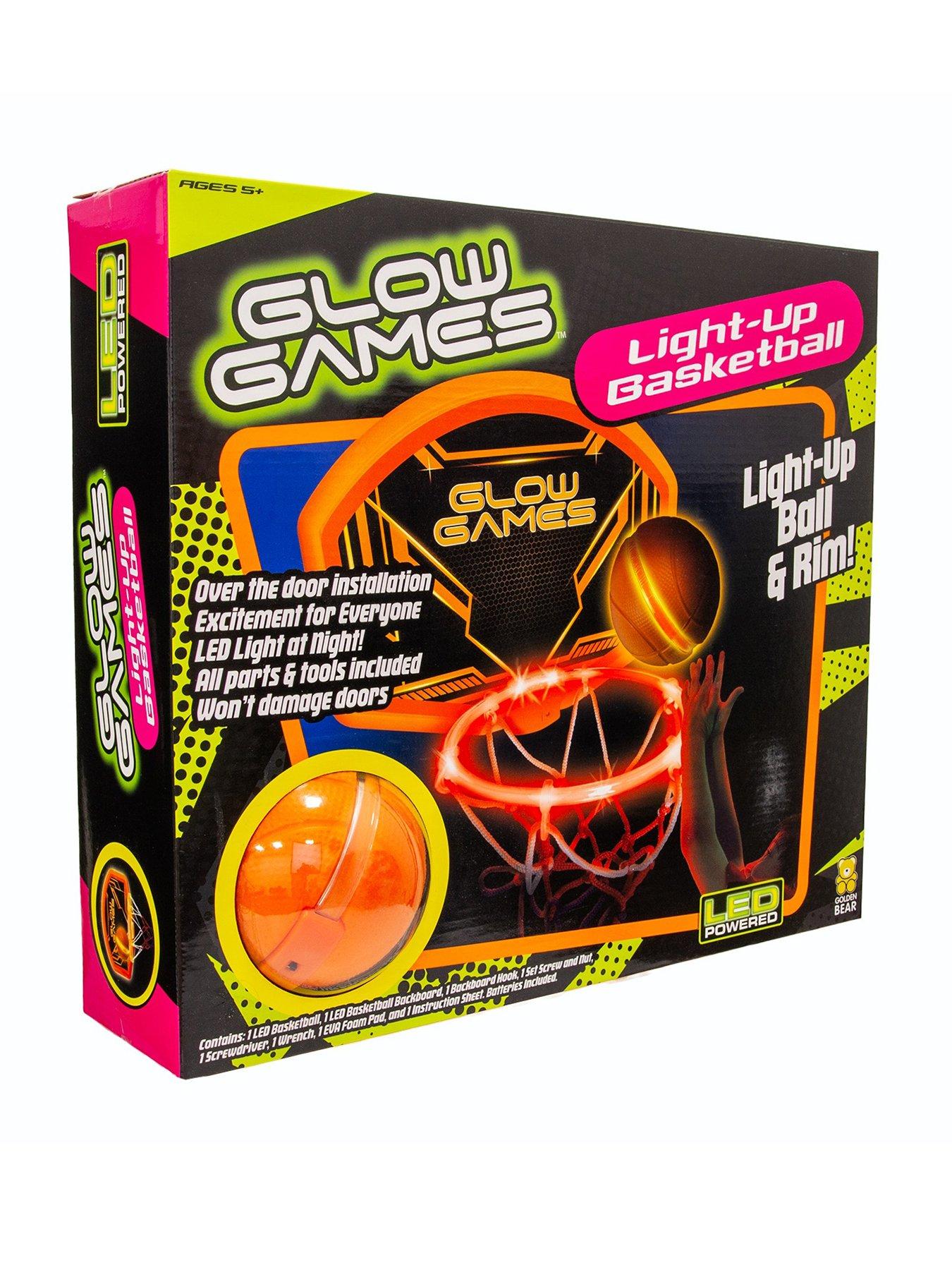 Image 1 of 4 of Glow Games Glow Games Light-up Basketball Set