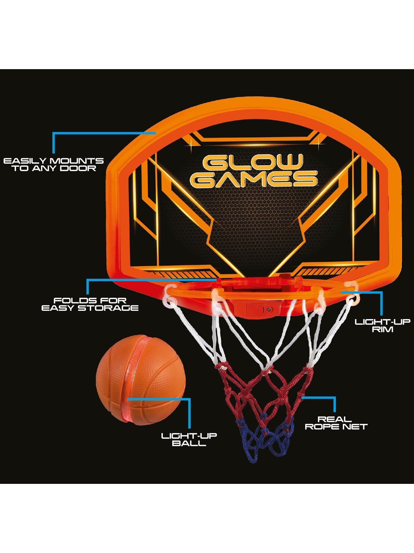 Image 2 of 4 of Glow Games Glow Games Light-up Basketball Set