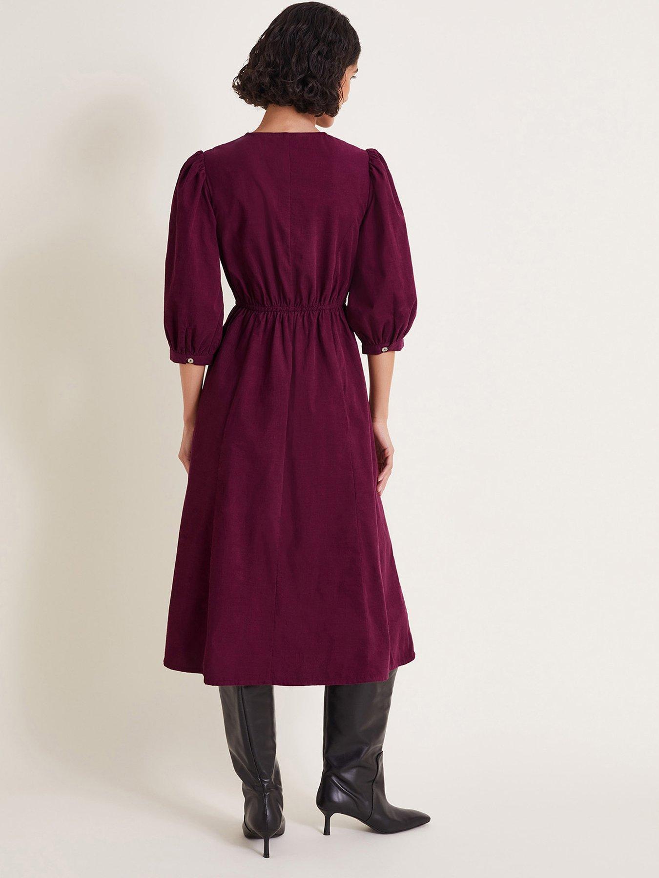 monsoon-kaia-embellished-corduroy-midi-dress-purplestillFront