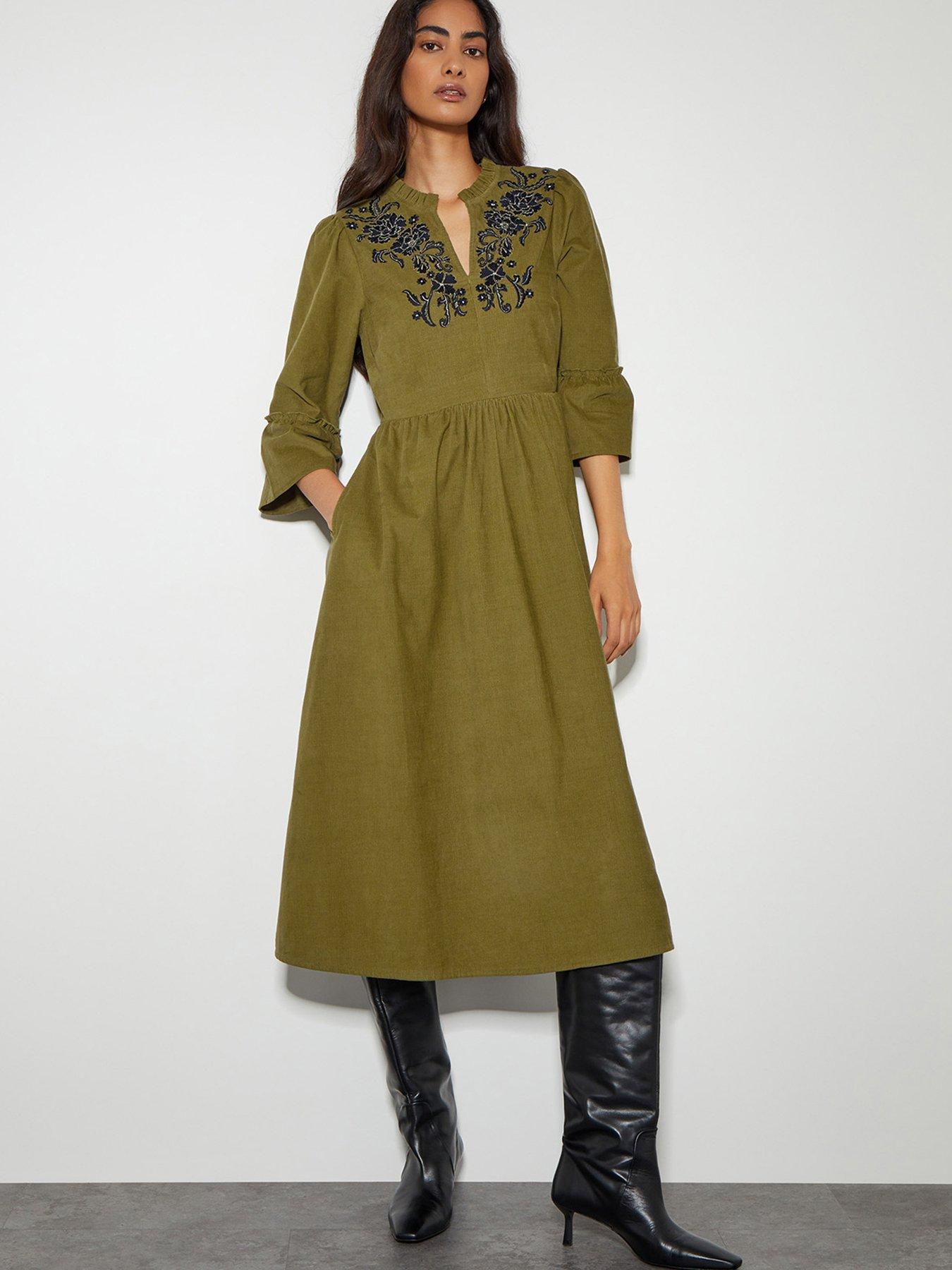 monsoon-edith-embroidered-corduroy-dress-green