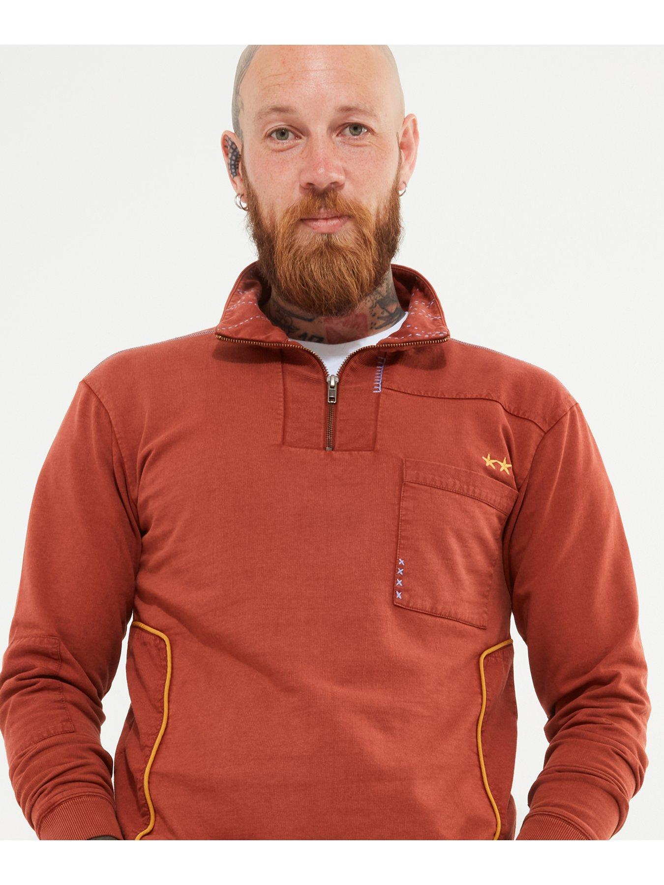 joe-browns-joe-browns-half-zip-sweat-top-orangeback