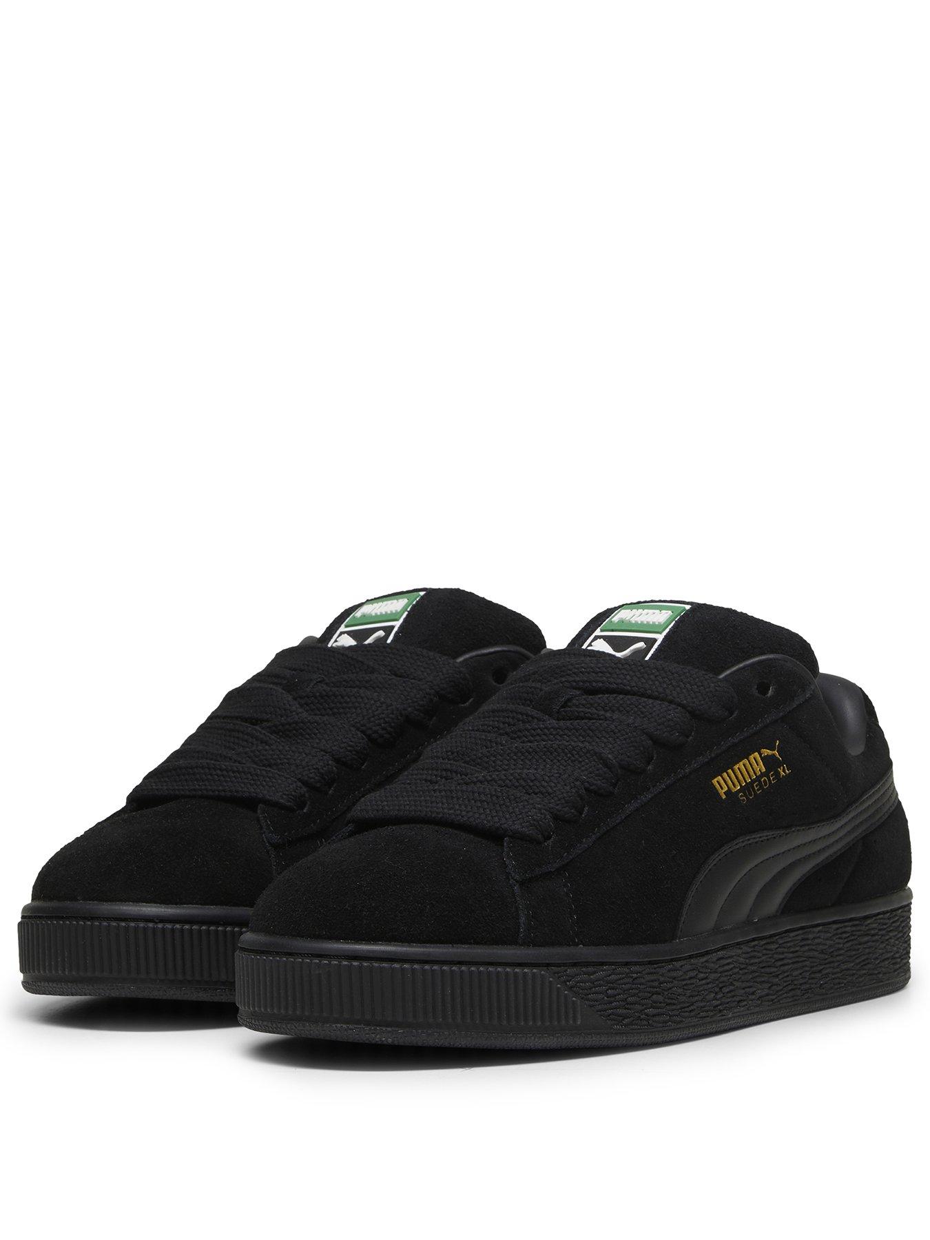 puma-mens-suede-xl-trainers-blackblackstillFront