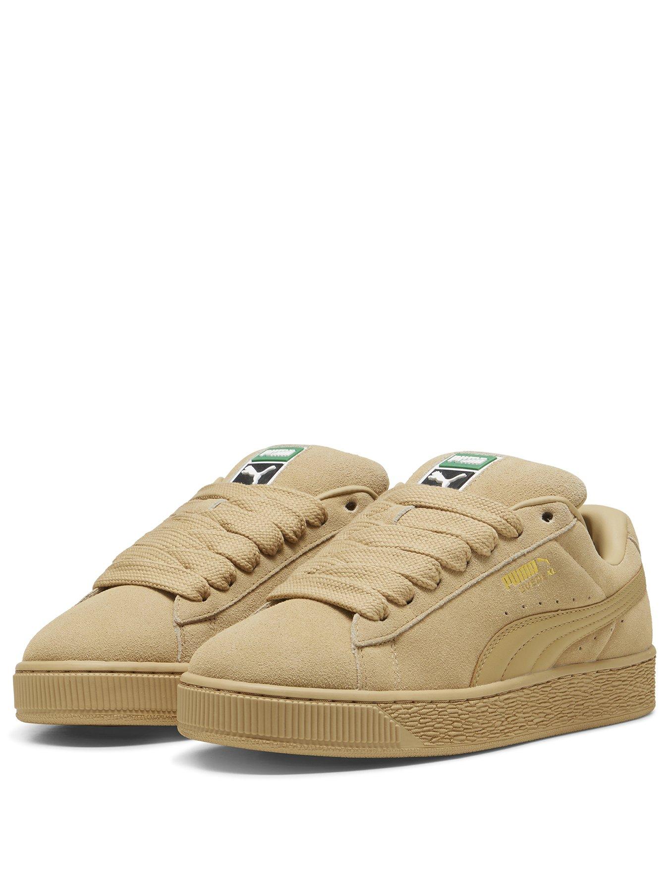 puma-mens-suede-xl-trainers-beigestillFront