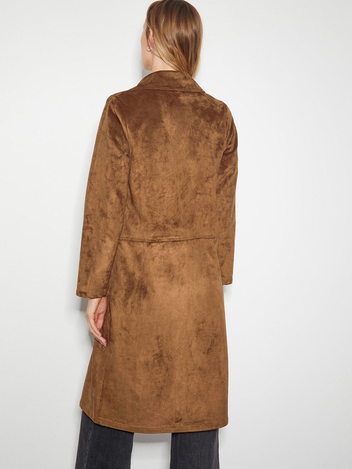 Image 2 of 5 of Monsoon Tove Suedette Trench Coat
