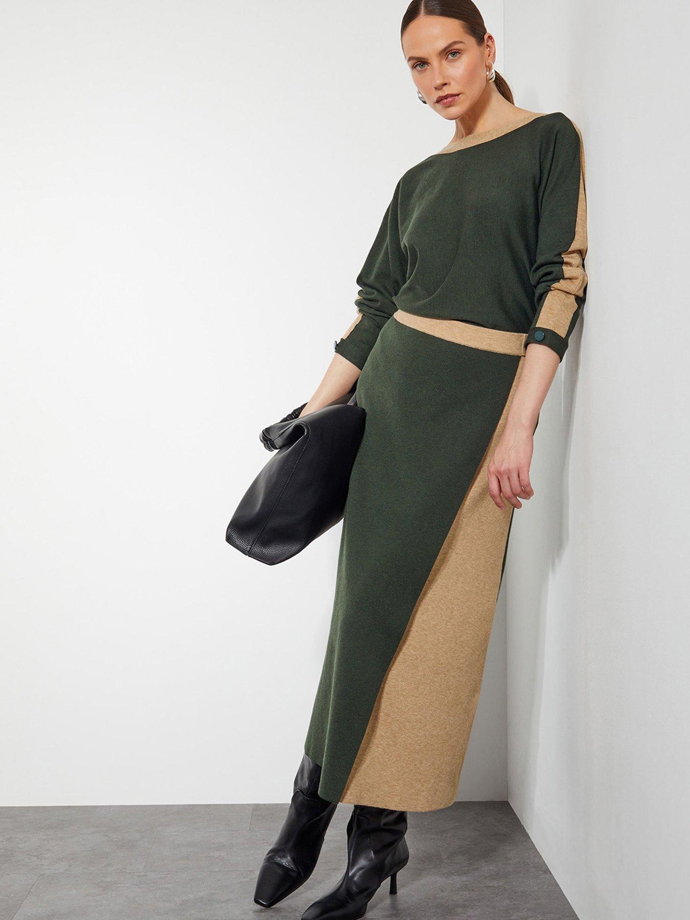 Image 5 of 6 of Monsoon Nellie Knit Skirt - Khaki