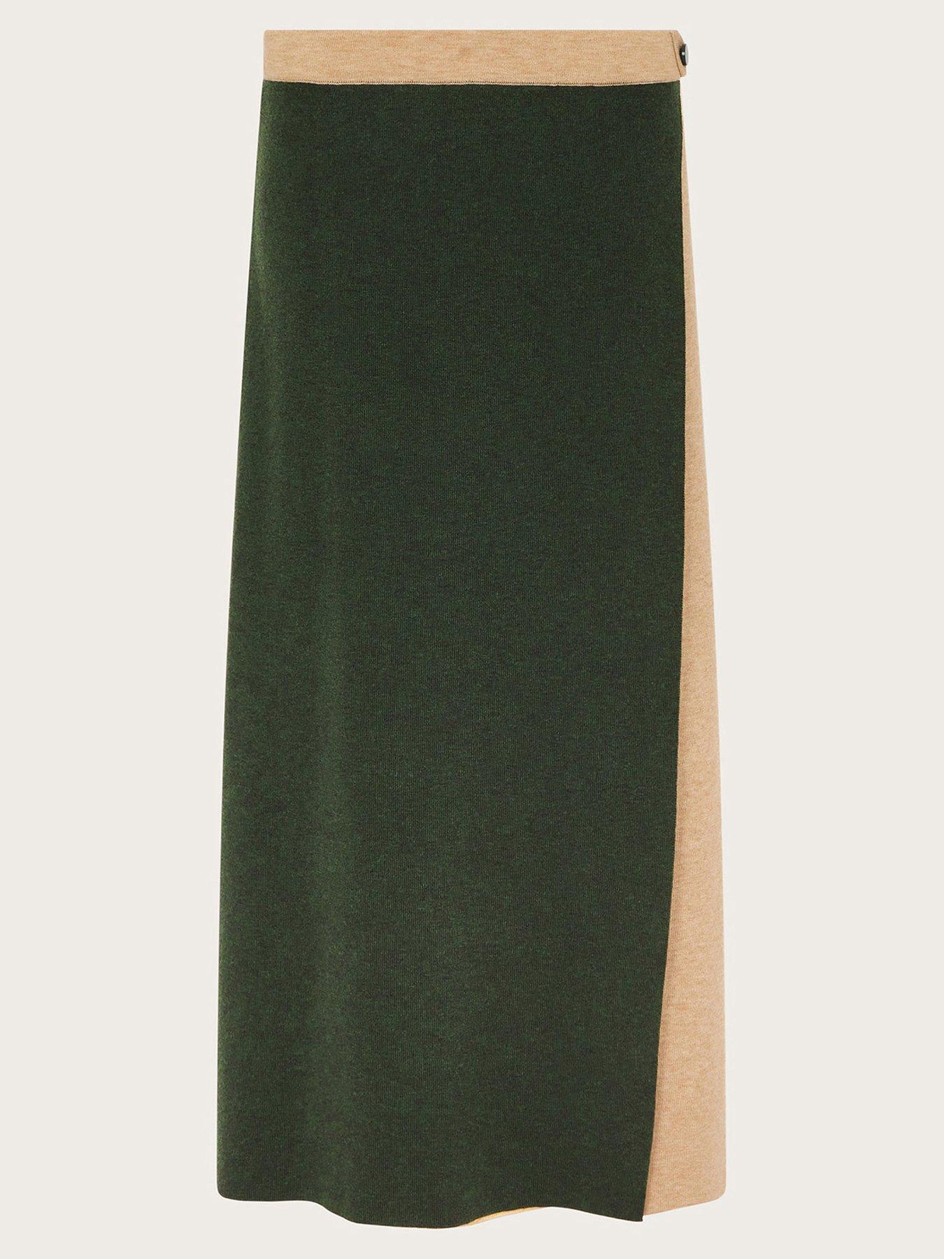 Image 6 of 6 of Monsoon Nellie Knit Skirt - Khaki