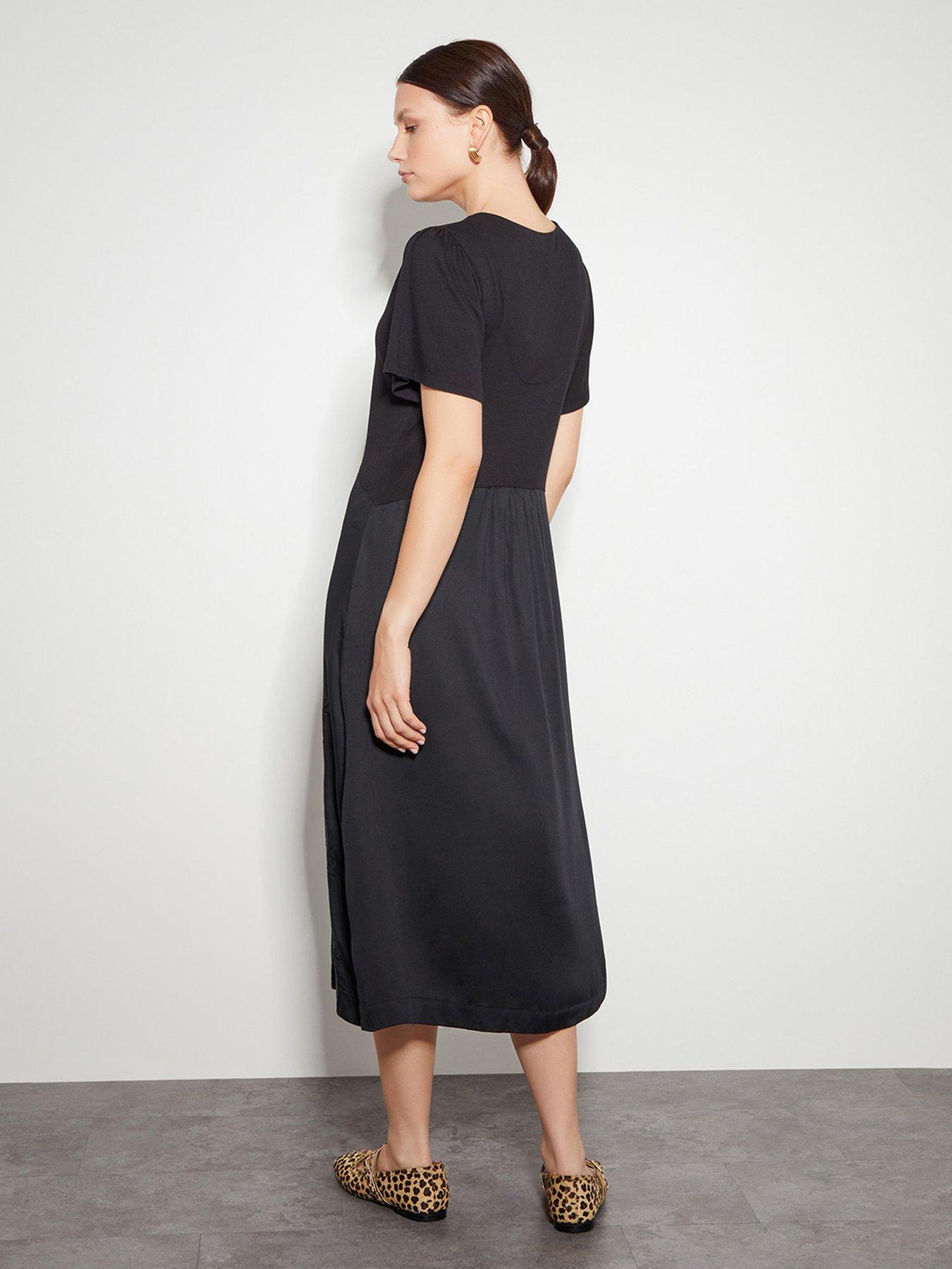 monsoon-wren-woven-mix-dress-blackstillFront