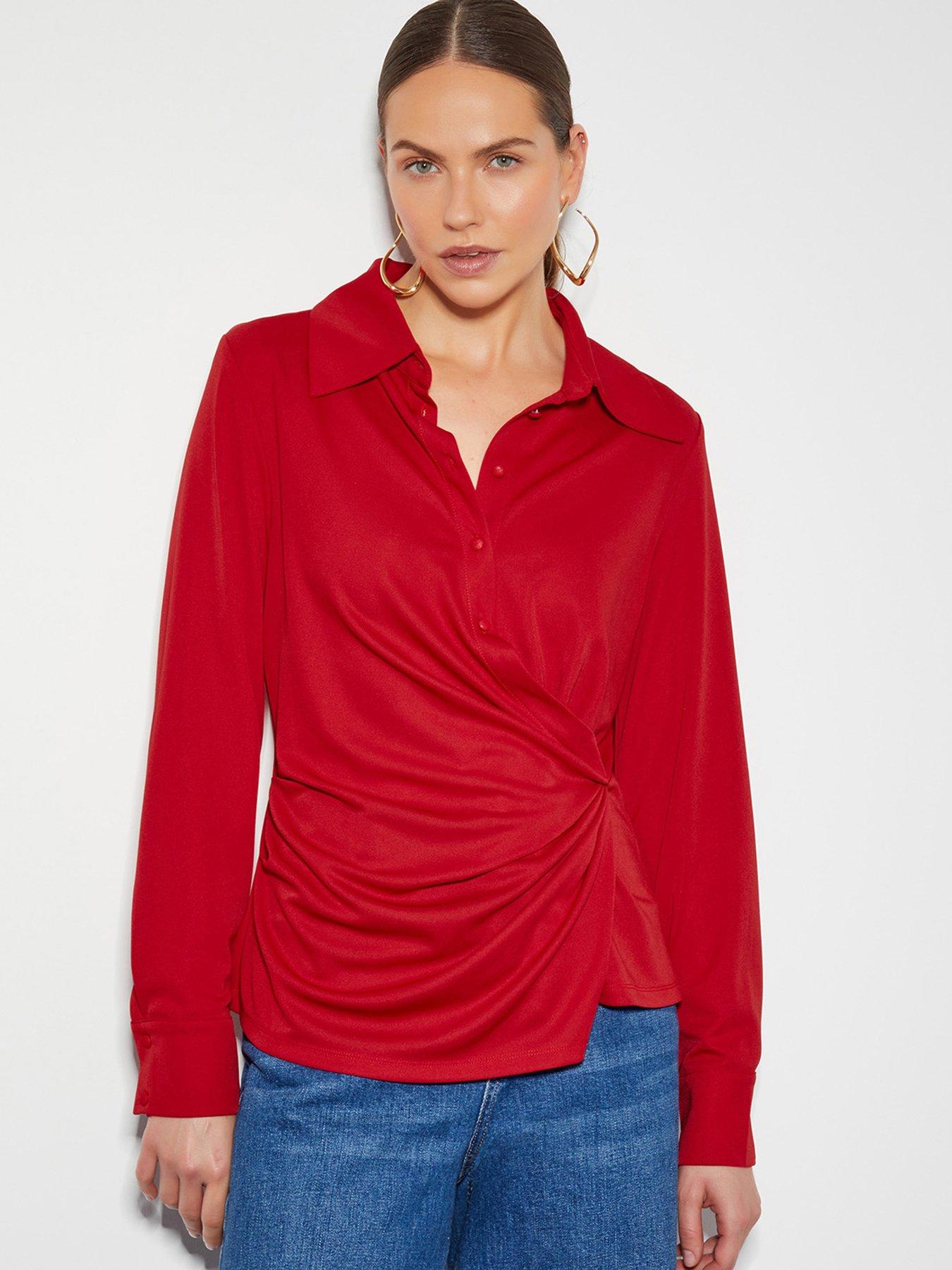 monsoon-dalia-drape-jersey-shirt-red