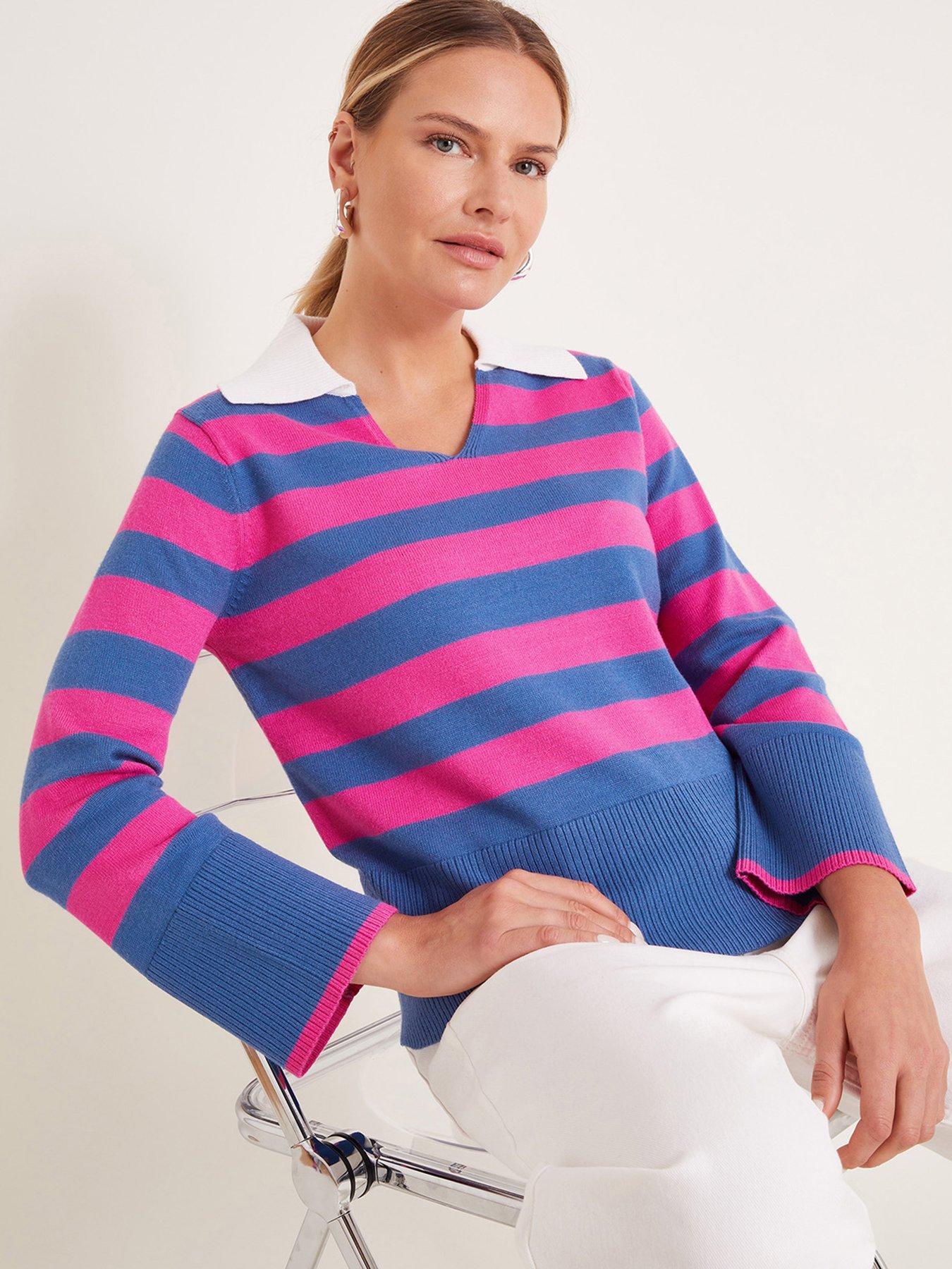 monsoon-shay-stripe-jumper-pink