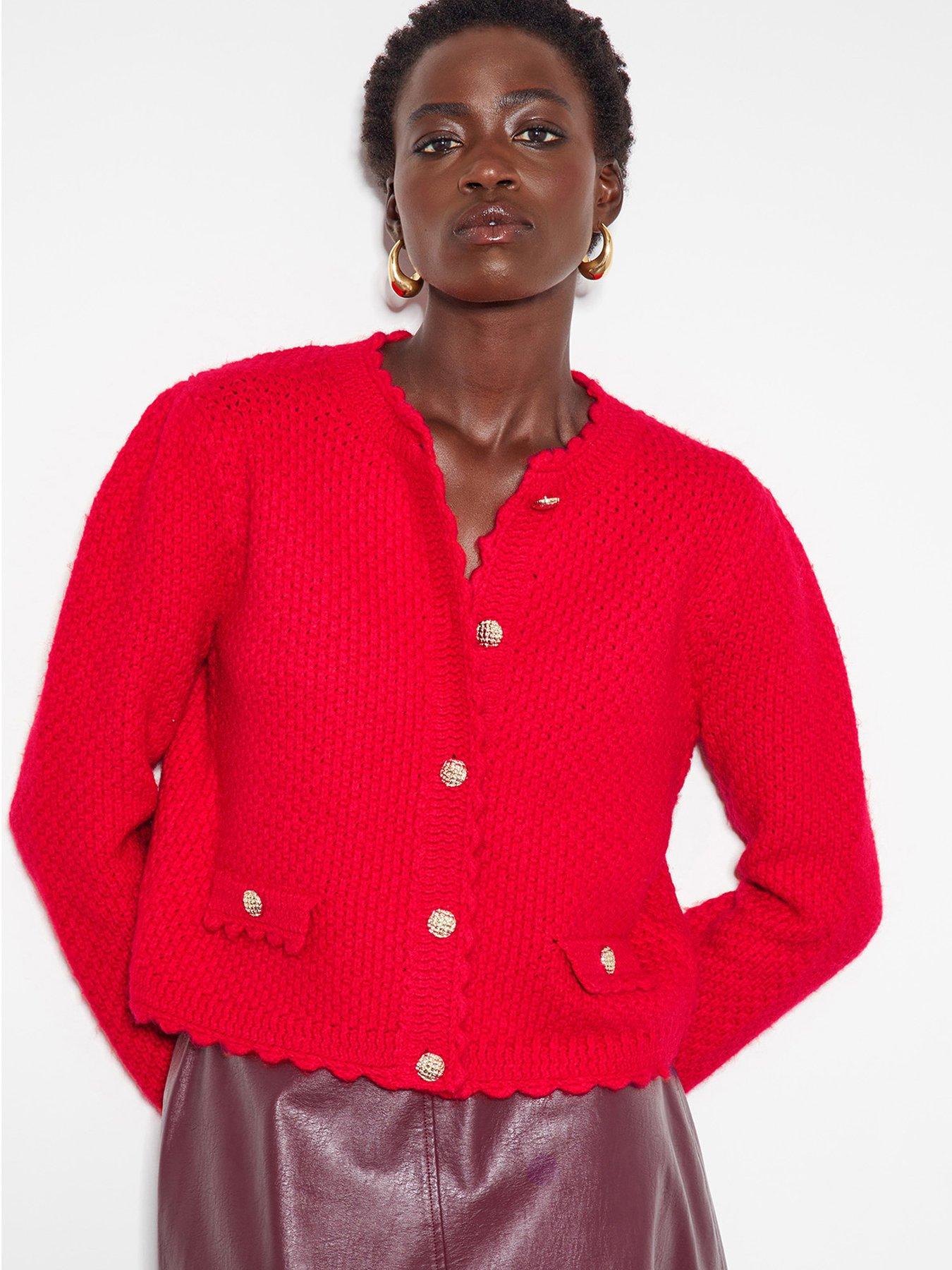 monsoon-suki-stitch-cardigan-red