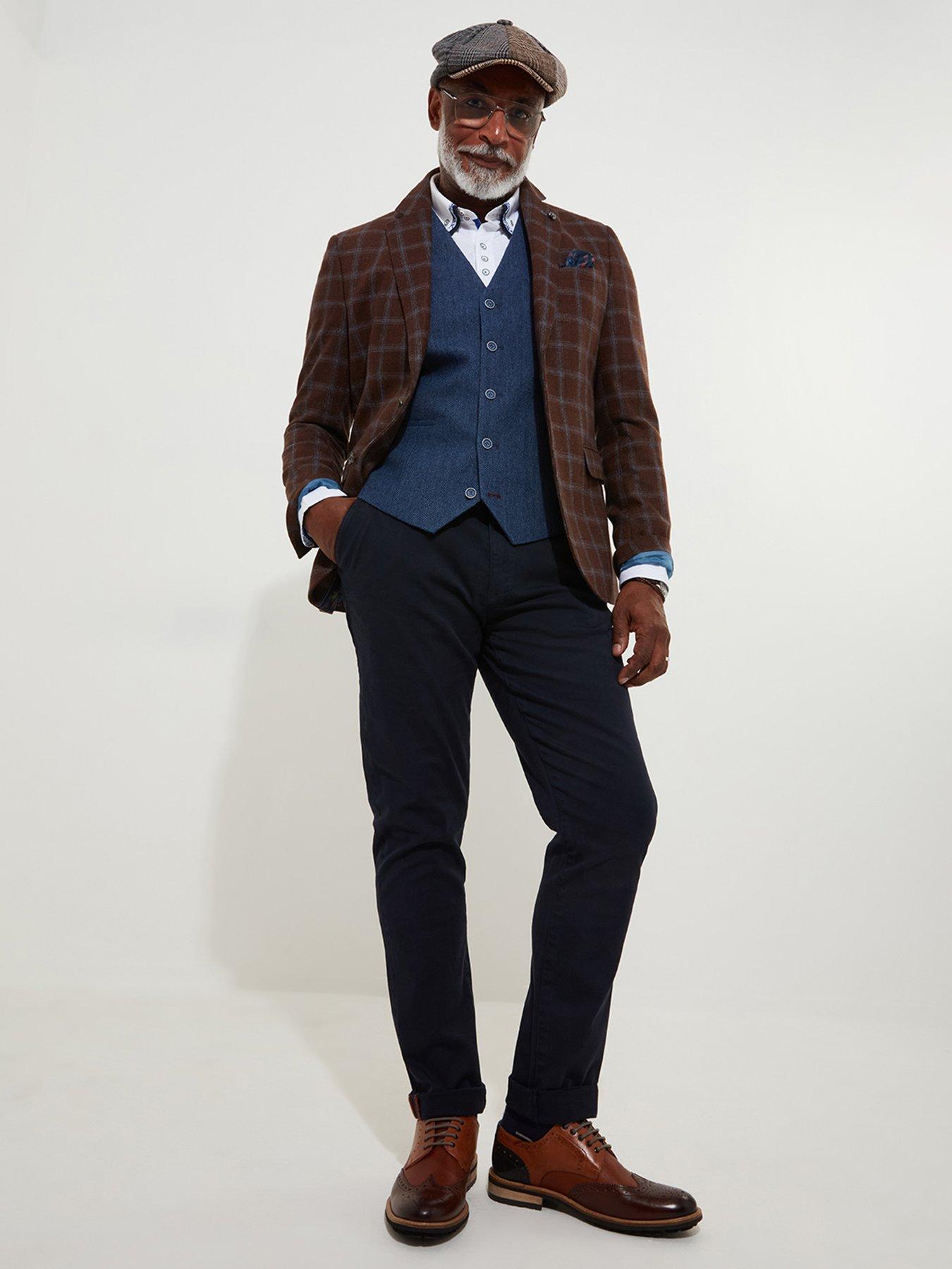 Image 2 of 6 of Joe Browns Joe Browns Charming Check Blazer Jacket - Brown