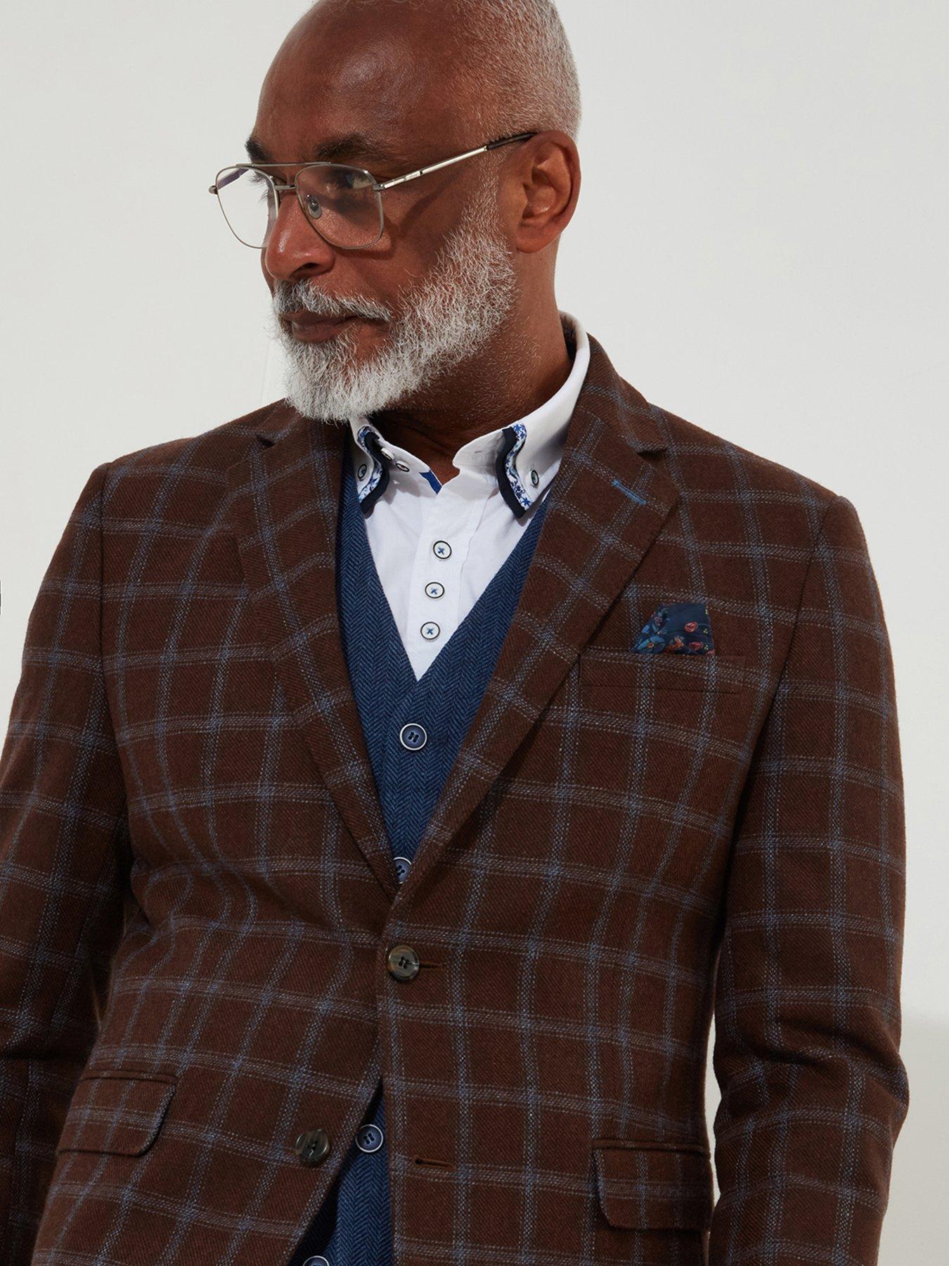Image 3 of 6 of Joe Browns Joe Browns Charming Check Blazer Jacket - Brown