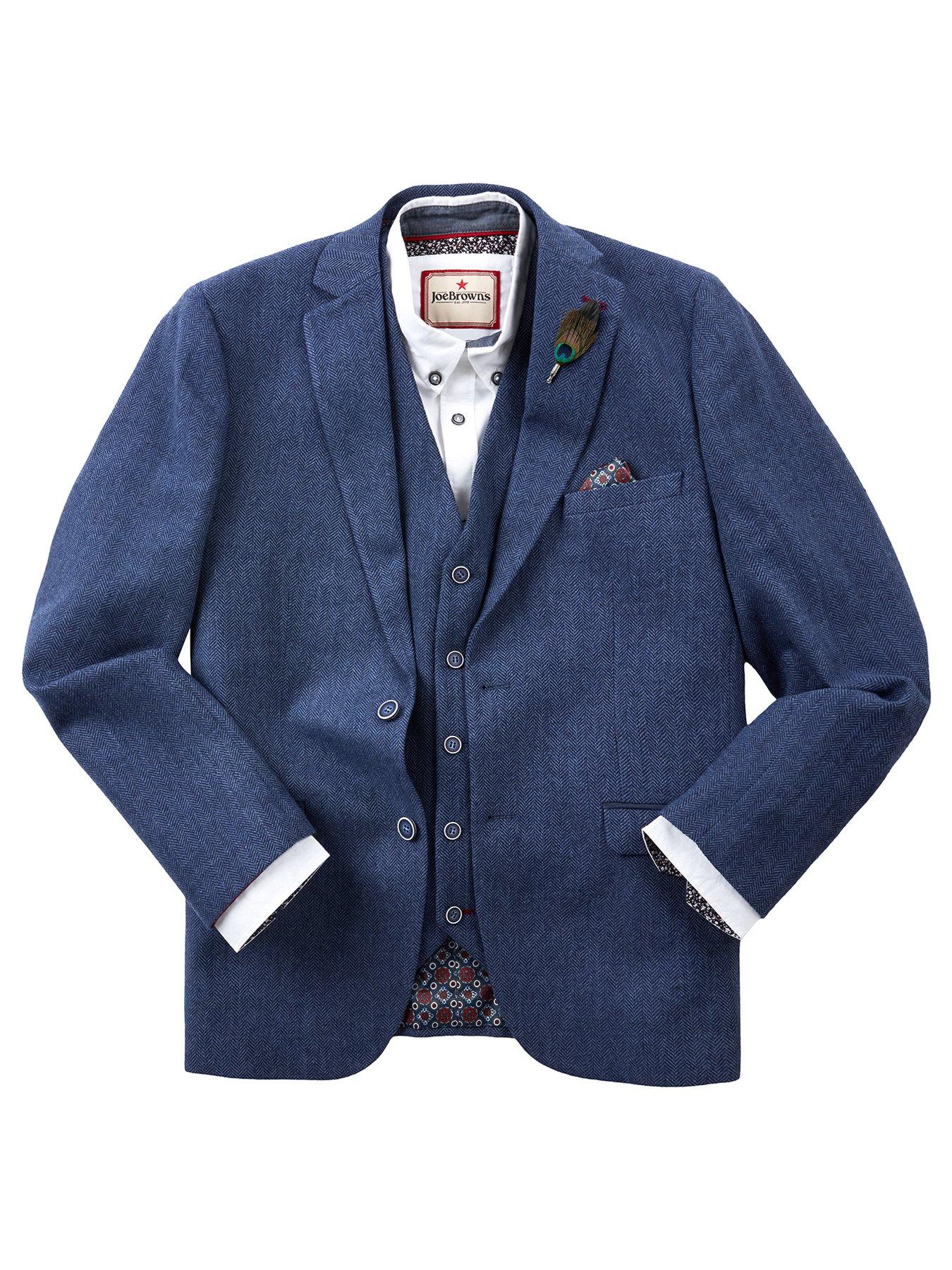 joe-browns-joe-browns-herringbone-blazer-jacket-bluedetail