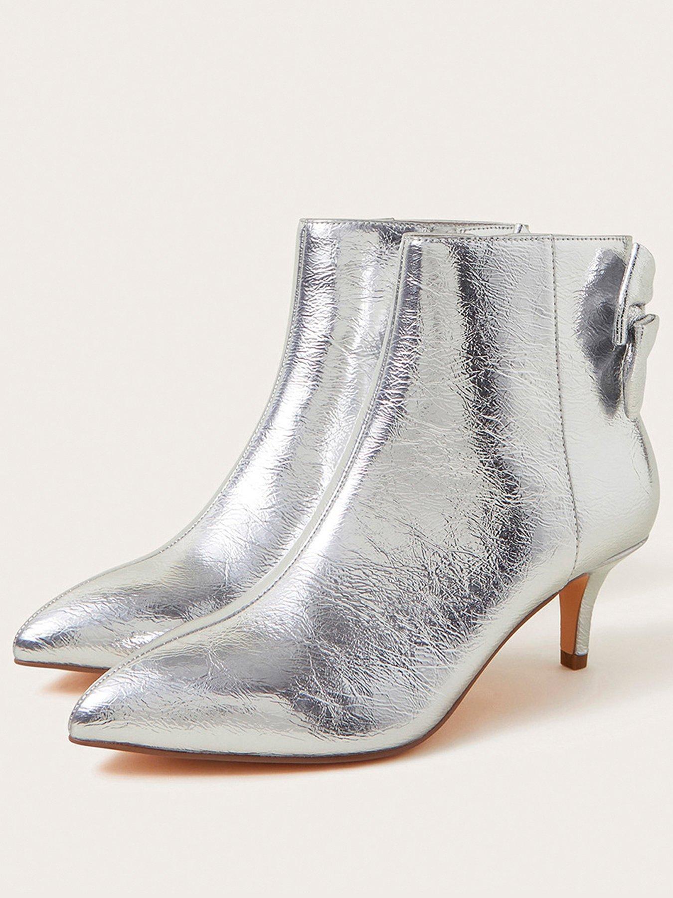 monsoon-evie-kitten-heel-bow-boots-silverstillFront