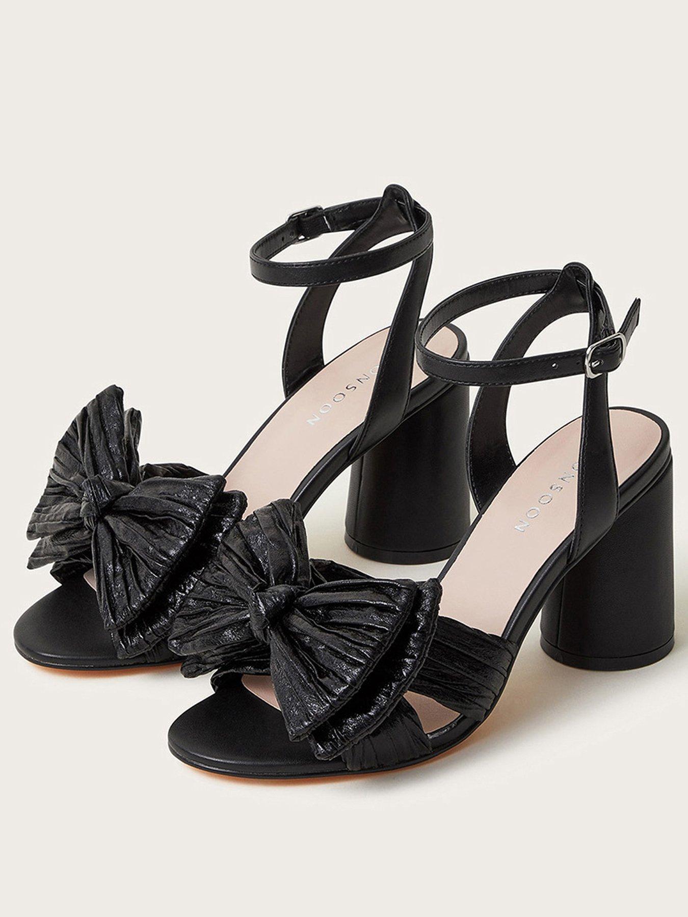 monsoon-ruby-bow-sandal-blackstillFront