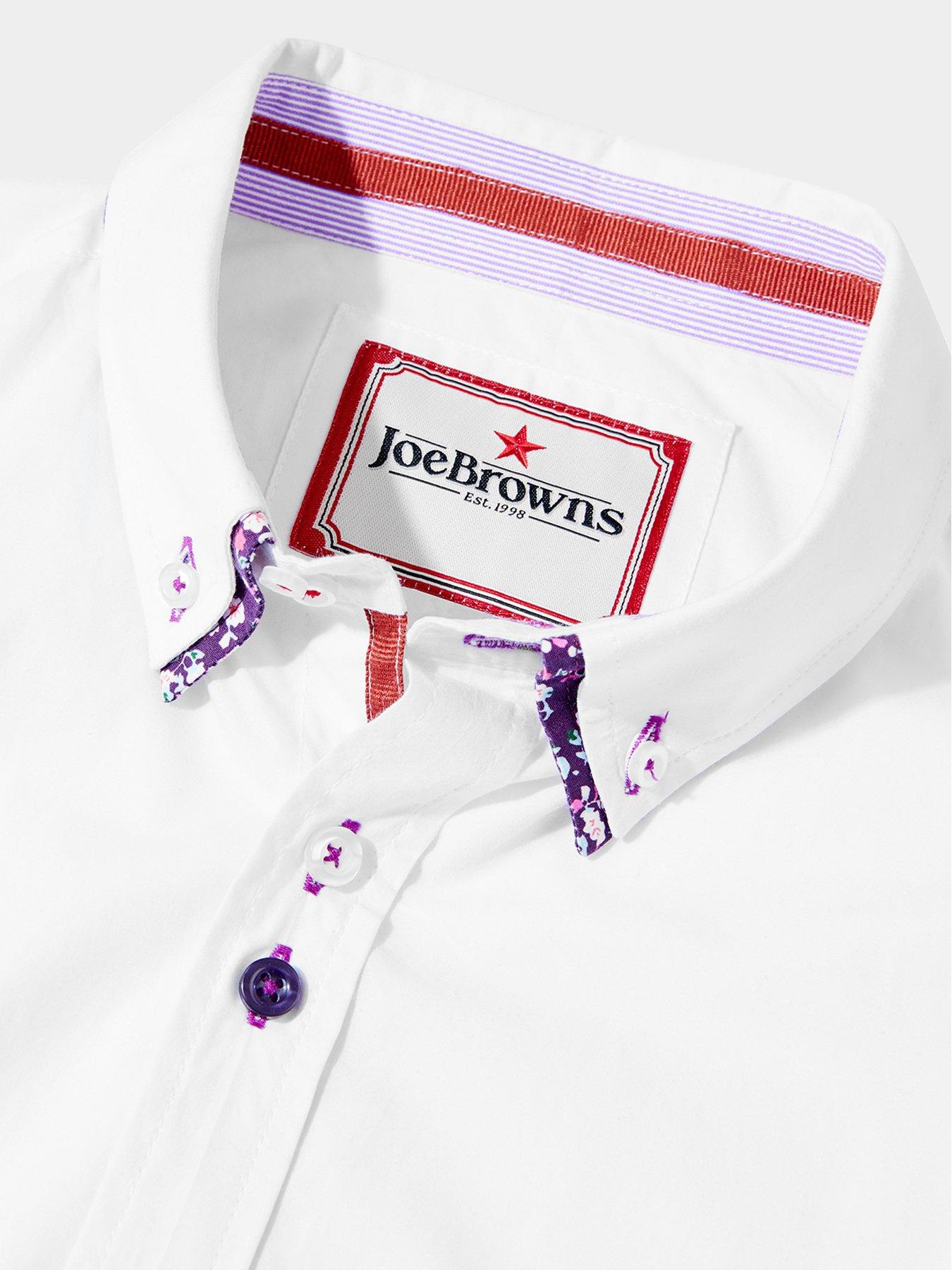 Image 6 of 6 of Joe Browns Joe Browns Long Sleeve Distinctive Double Collar Shirt - White