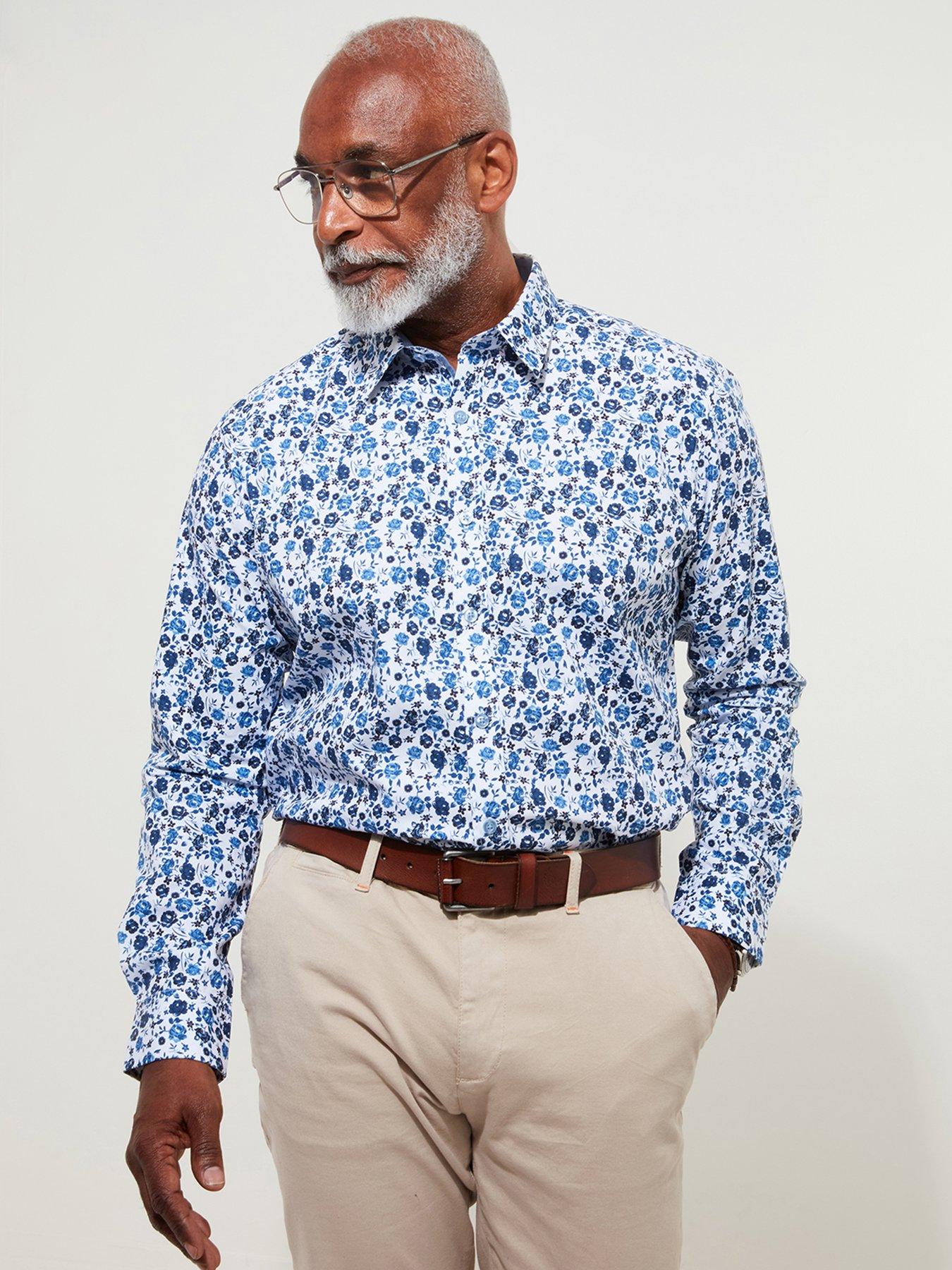 joe-browns-joe-browns-long-sleeve-simple-and-stylish-floral-print-shirt-blue