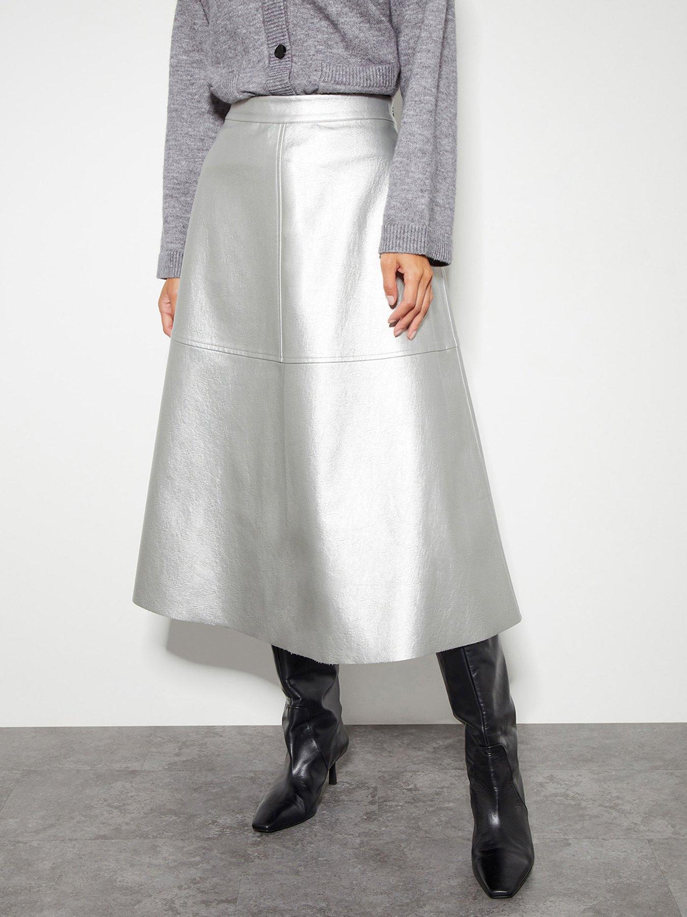 monsoon-pippa-pu-skirt-silver