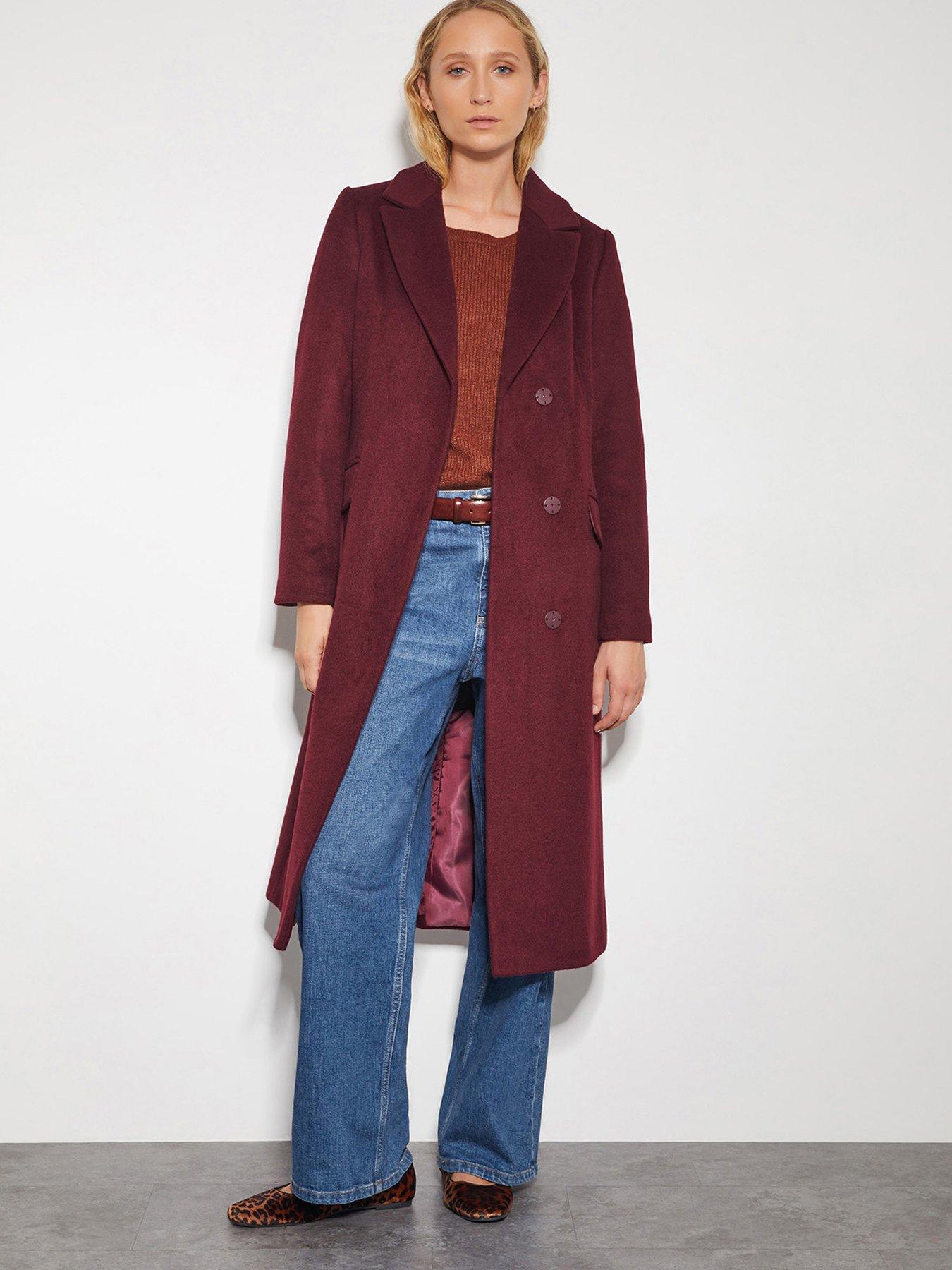 monsoon-arabella-a-line-coat-red