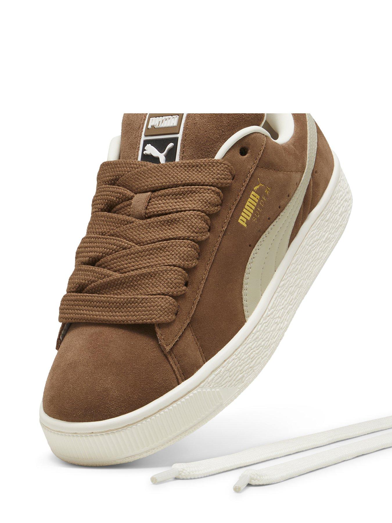 puma-mens-suede-xl-trainers-browndetail