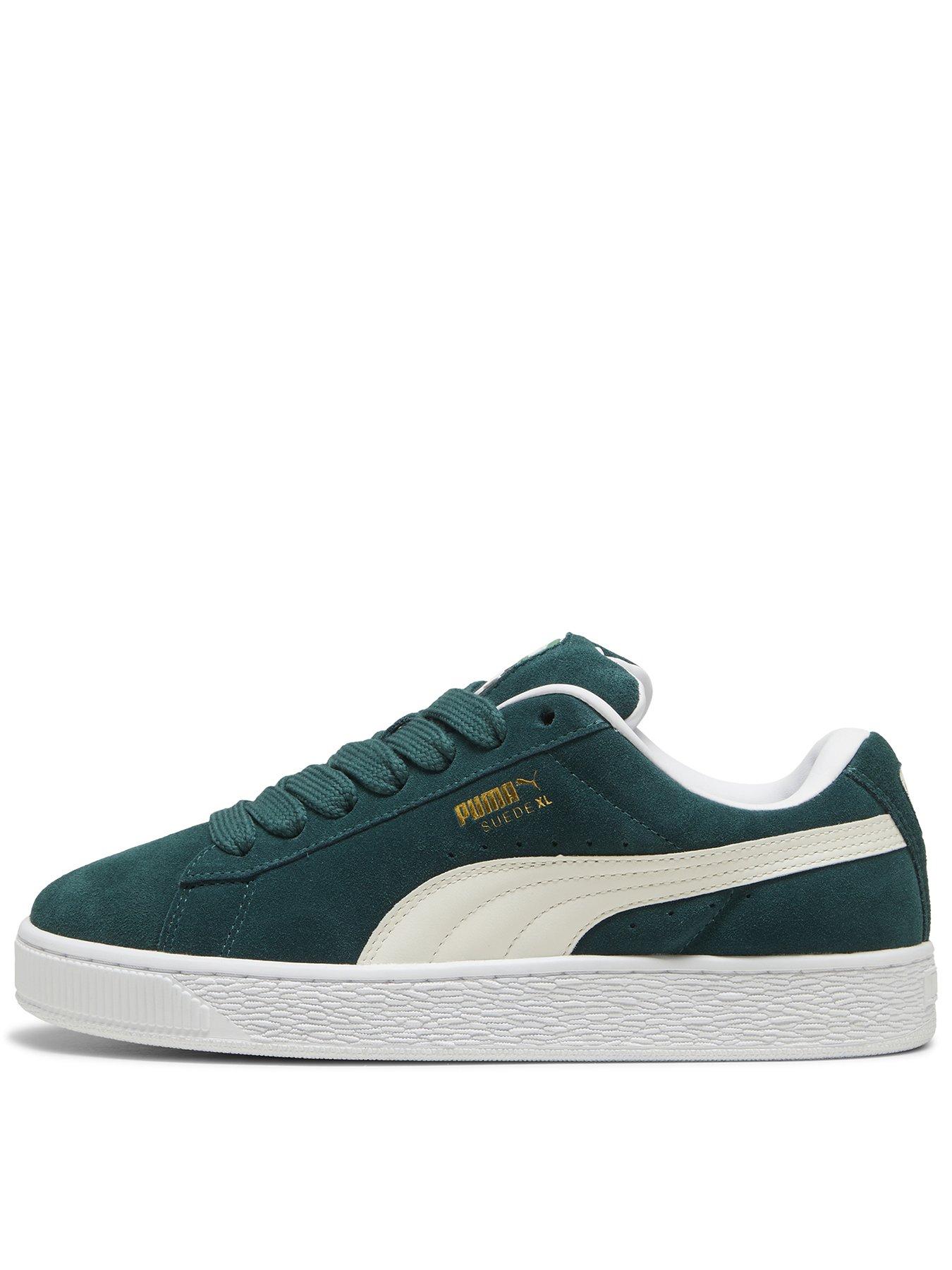 puma-mens-suede-xl-trainers-dark-green