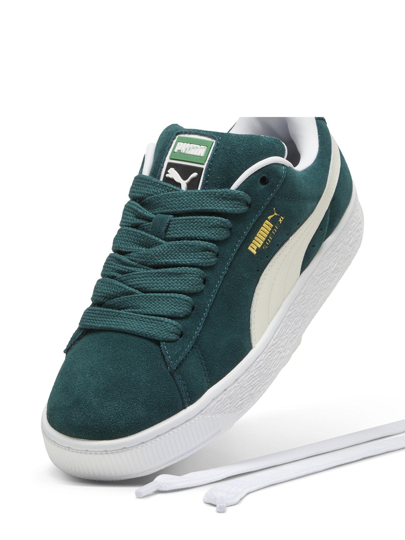 puma-mens-suede-xl-trainers-dark-greendetail