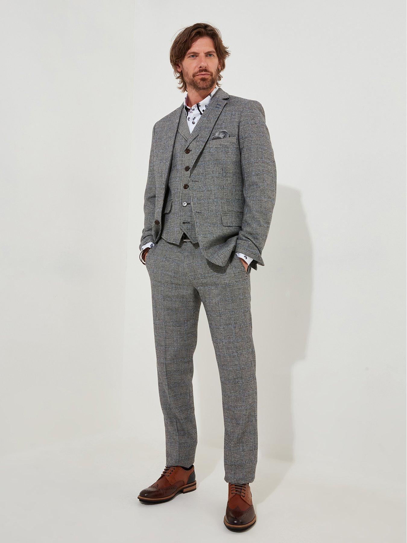 joe-browns-joe-browns-marvellous-mix-check-blazer-jacket-greystillFront