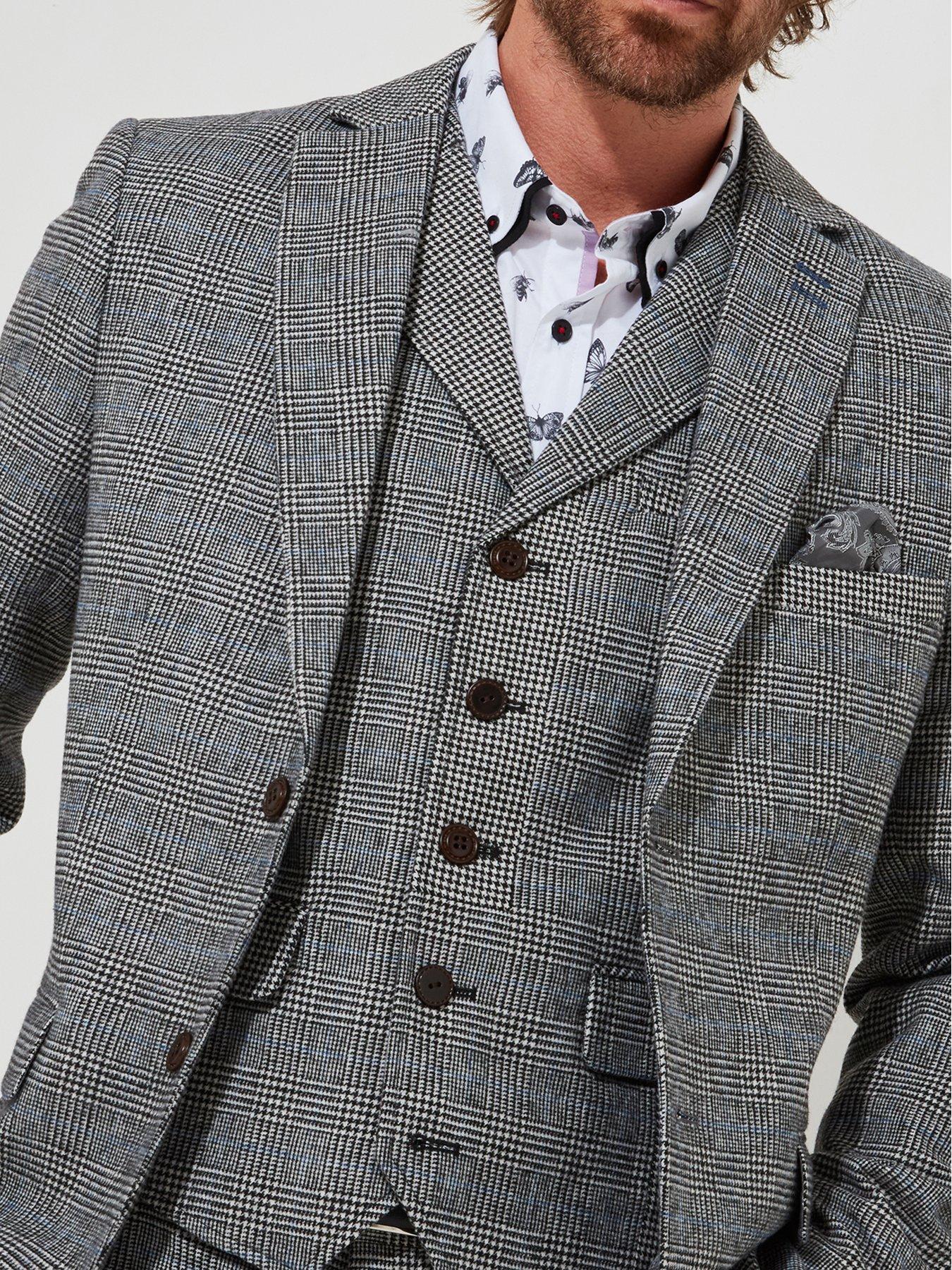 joe-browns-joe-browns-marvellous-mix-check-blazer-jacket-greyoutfit