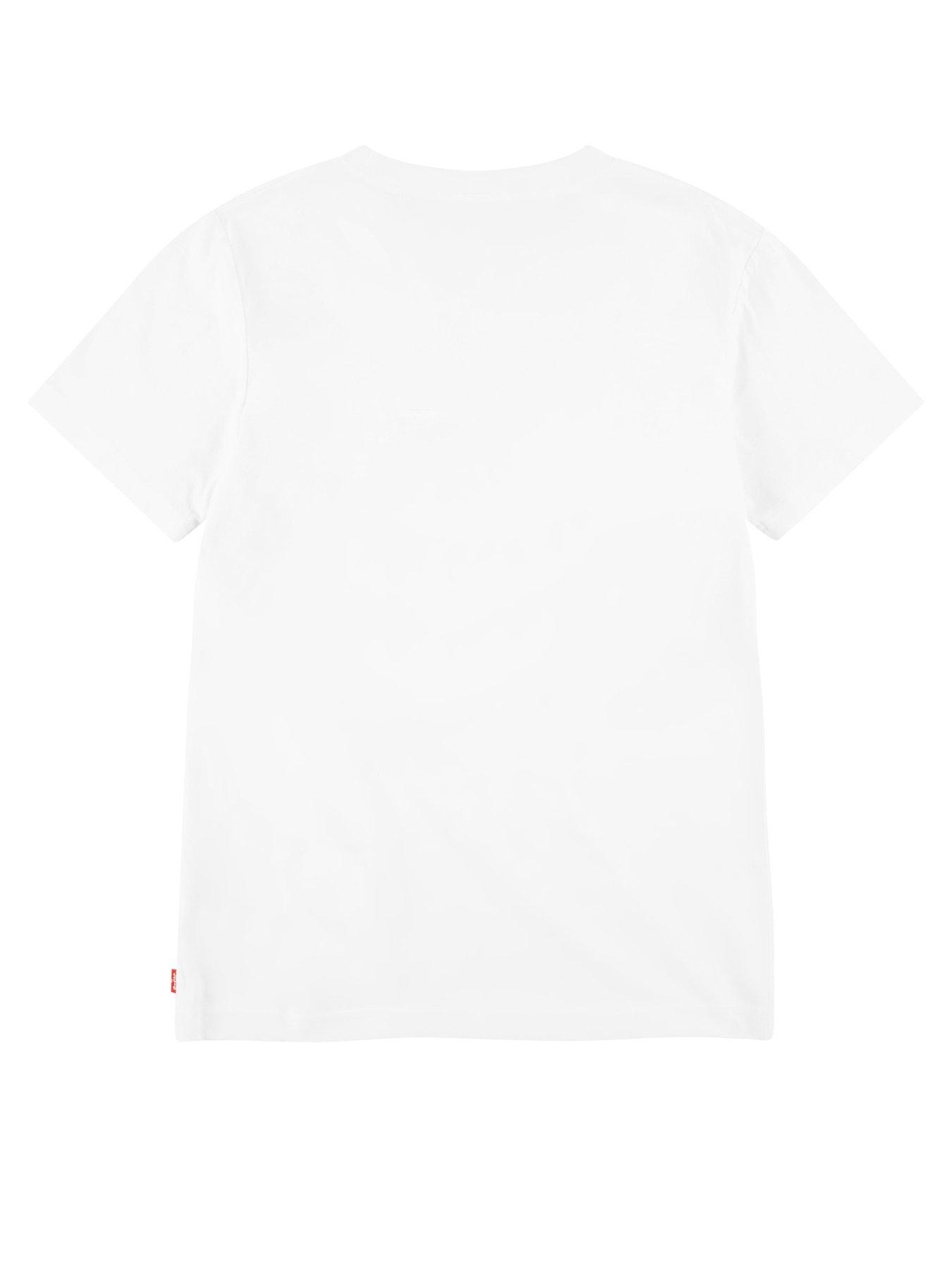 Image 2 of 6 of Levi's Boys Batwing Short Sleeve T-Shirt - White