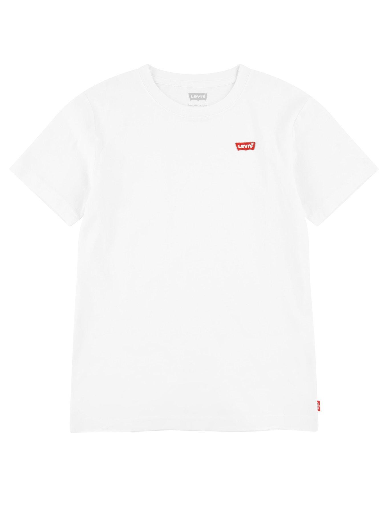Image 5 of 6 of Levi's Boys Batwing Short Sleeve T-Shirt - White