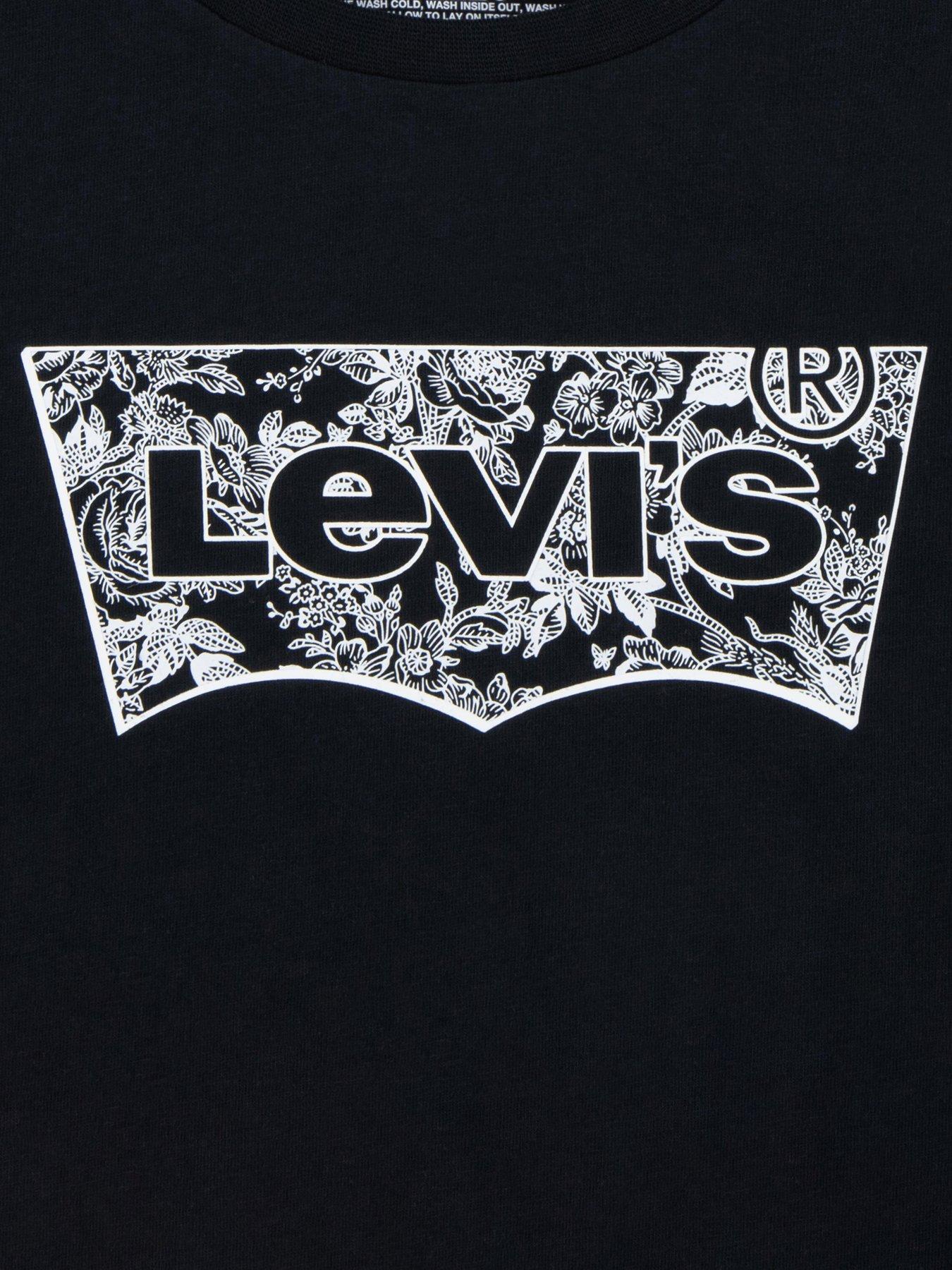 levis-girls-floral-batwing-short-sleeve-t-shirt-blackoutfit