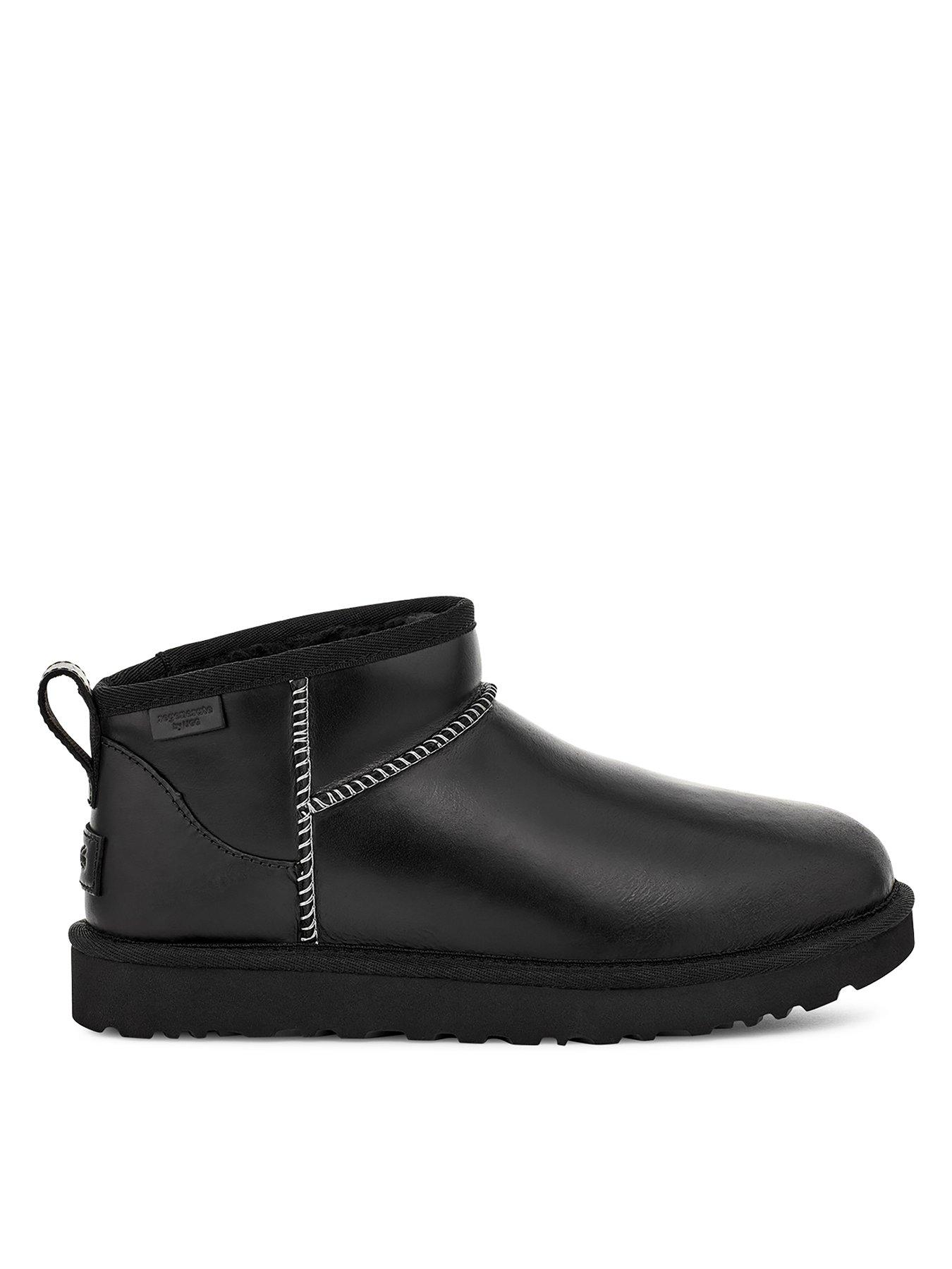 ugg-womens-classic-ultra-mini-leather-regenerate-boot-black