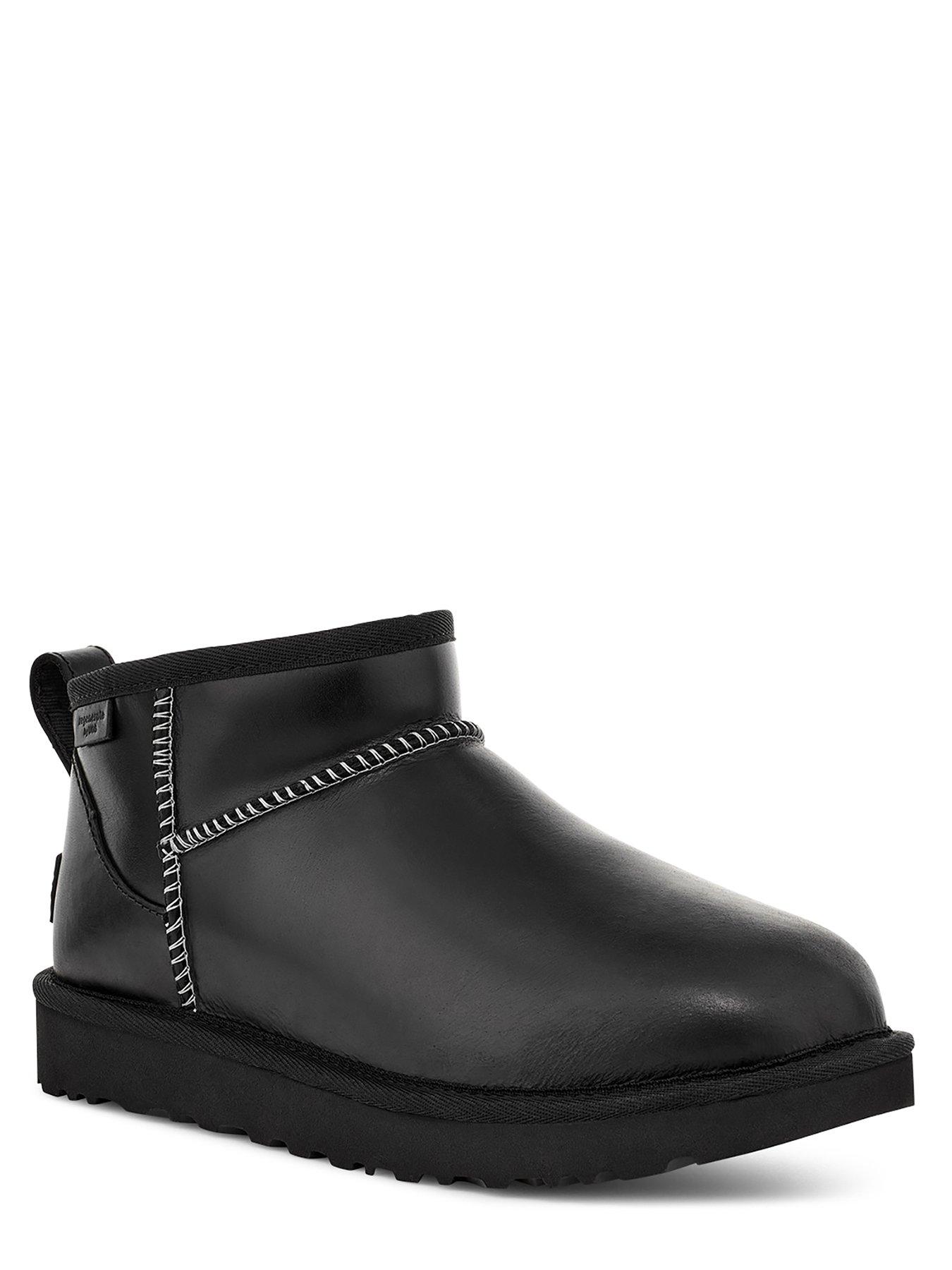 ugg-womens-classic-ultra-mini-leather-regenerate-boot-blackdetail