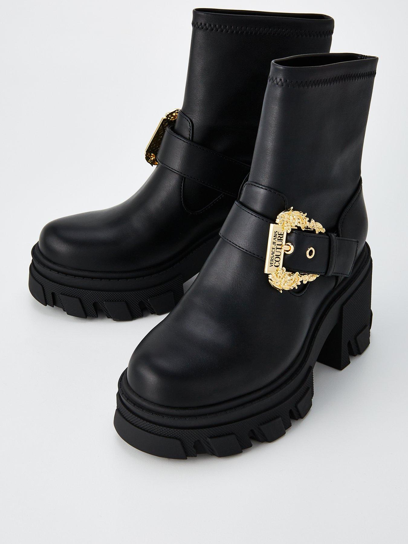 versace-jeans-couture-buckle-detail-biker-boots-blackstillFront