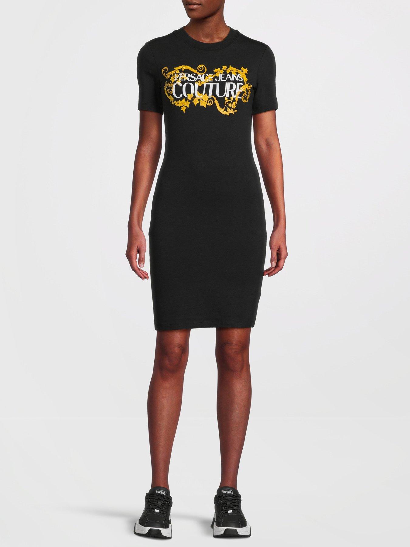 versace-jeans-couture-baroque-logo-t-shirt-dress-black