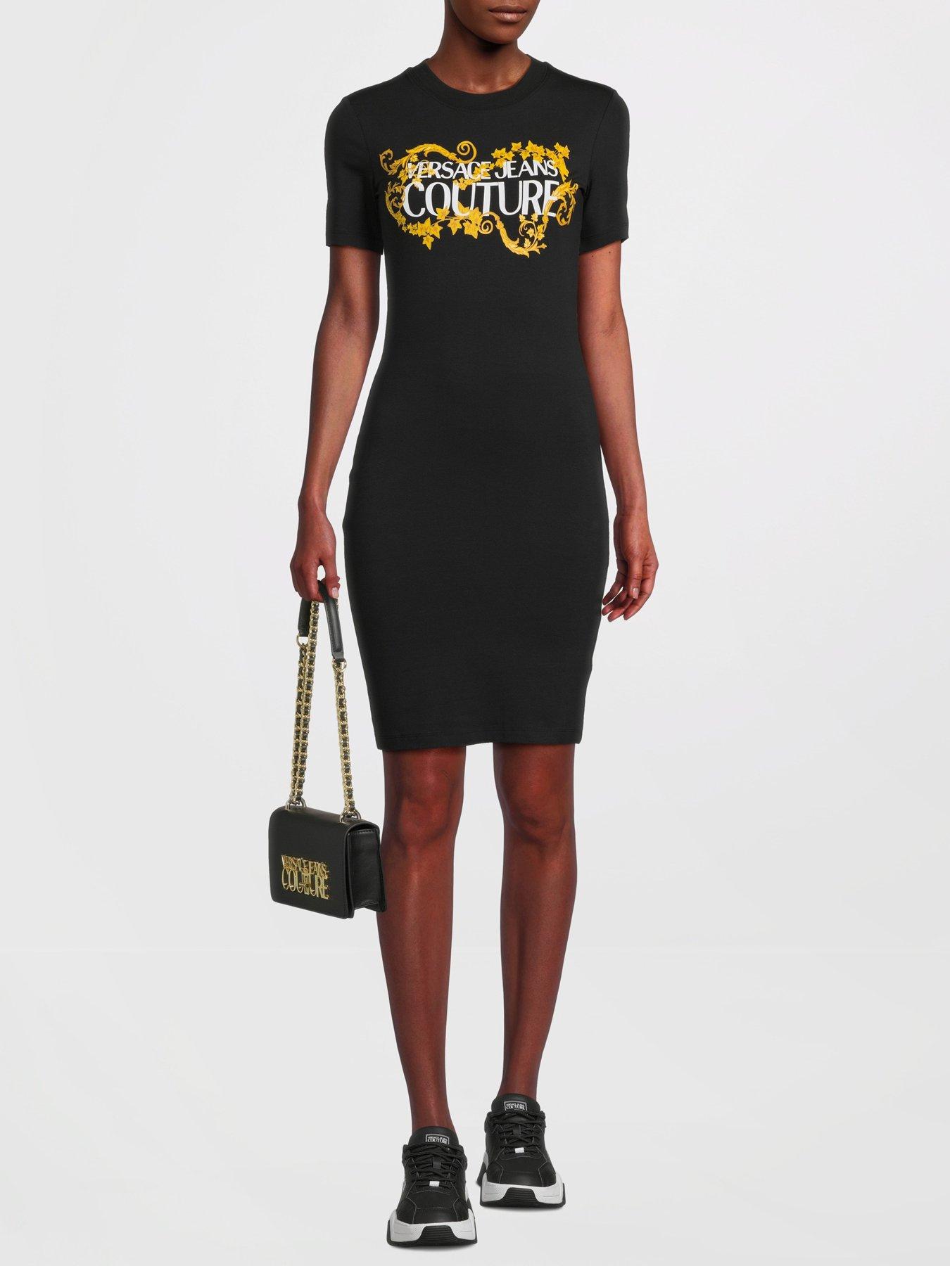 versace-jeans-couture-baroque-logo-t-shirt-dress-blackback