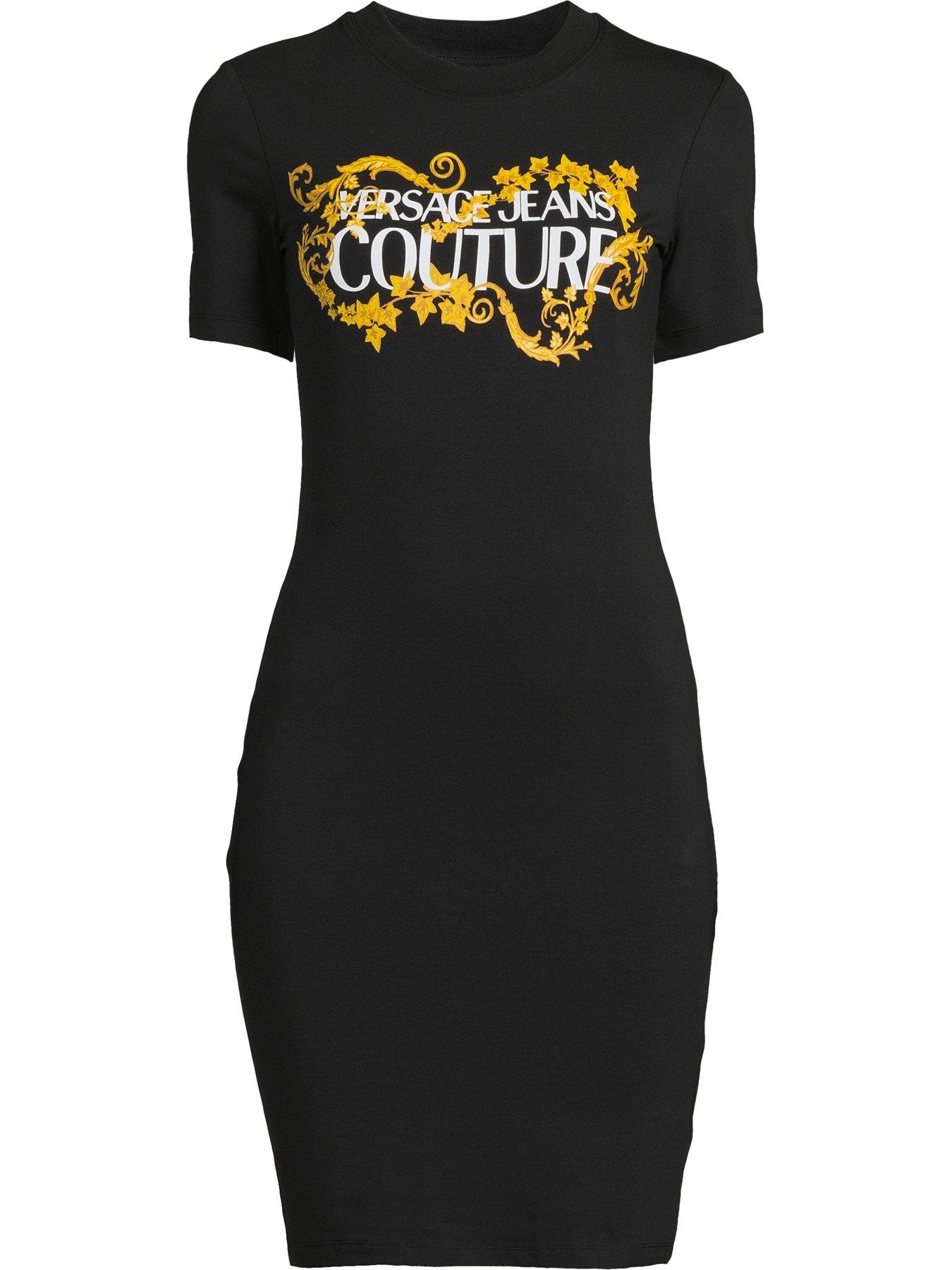 versace-jeans-couture-baroque-logo-t-shirt-dress-blackdetail