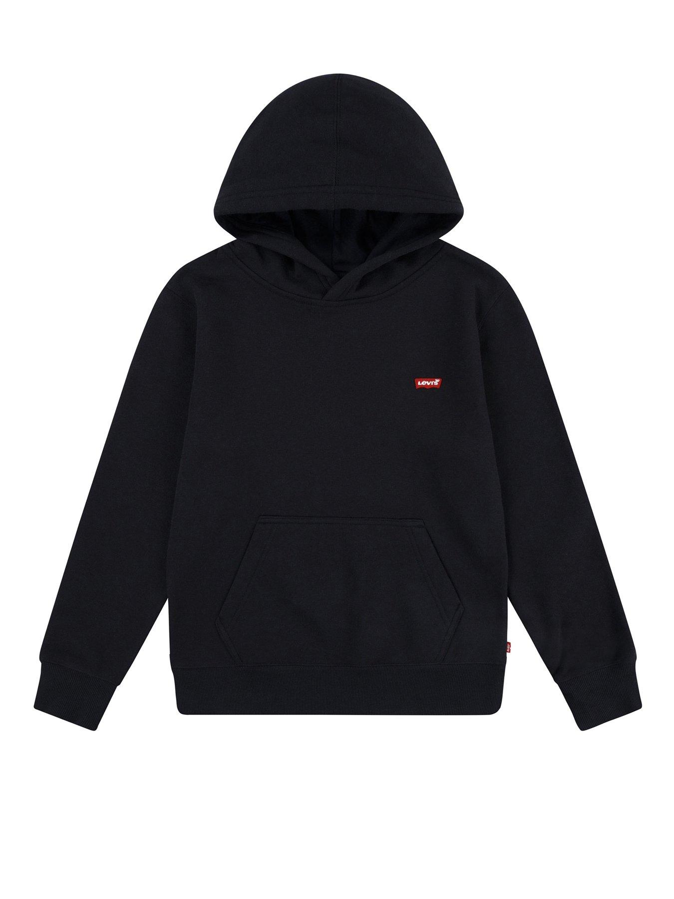 Image 4 of 5 of Levi's Boys Mini Batwing Hoodie - Black