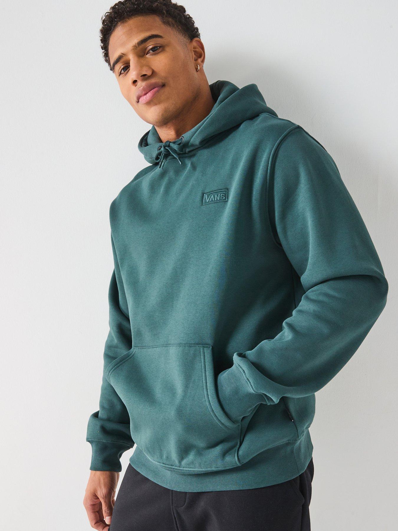 vans-mens-basic-pullover-hoodie-greenfront