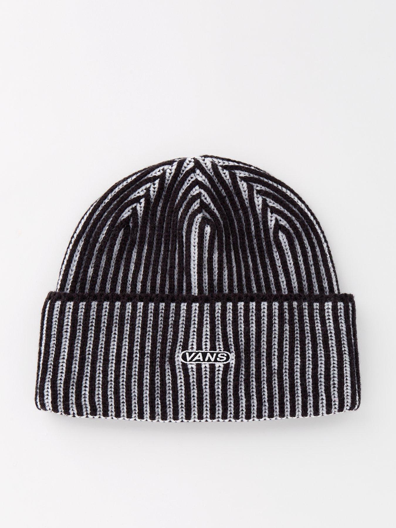 vans-unisex-nesbit-cuff-beanie-blackwhitefront