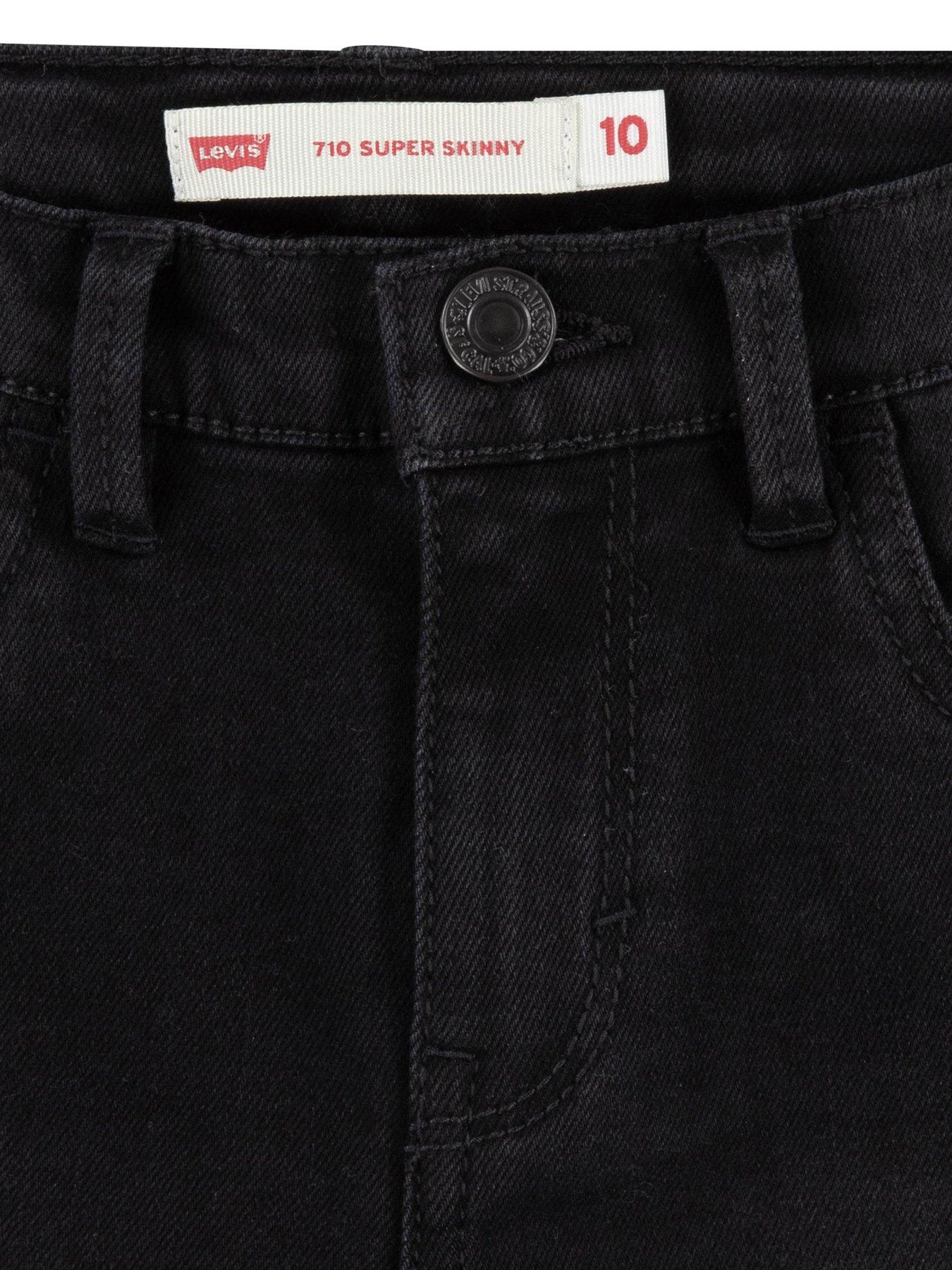 Image 3 of 4 of Levi's Girls 710 Super Skinny Jean - Black