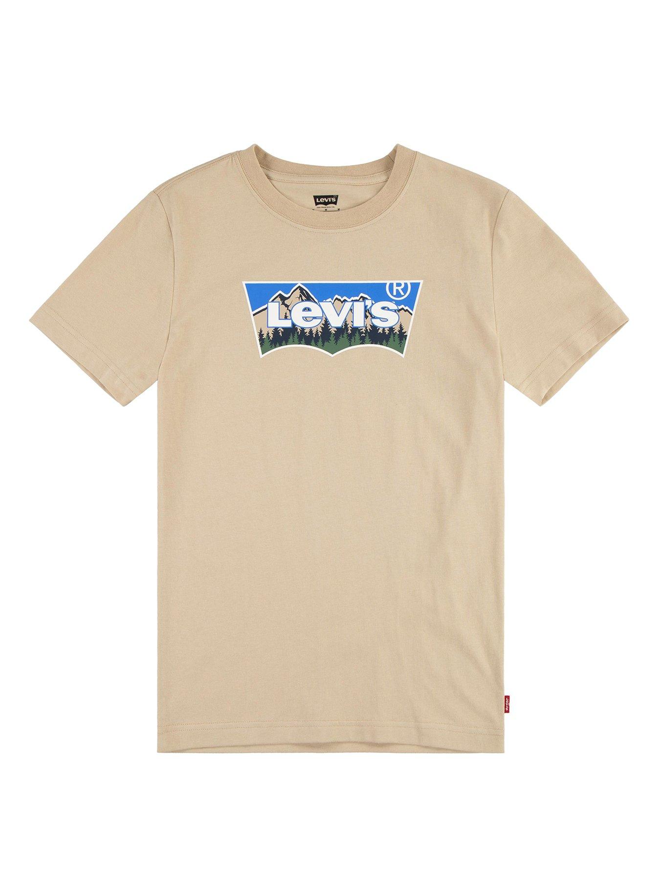 Image 1 of 4 of Levi's Boys Forested Mountains Batwing T-Shirt - Beige