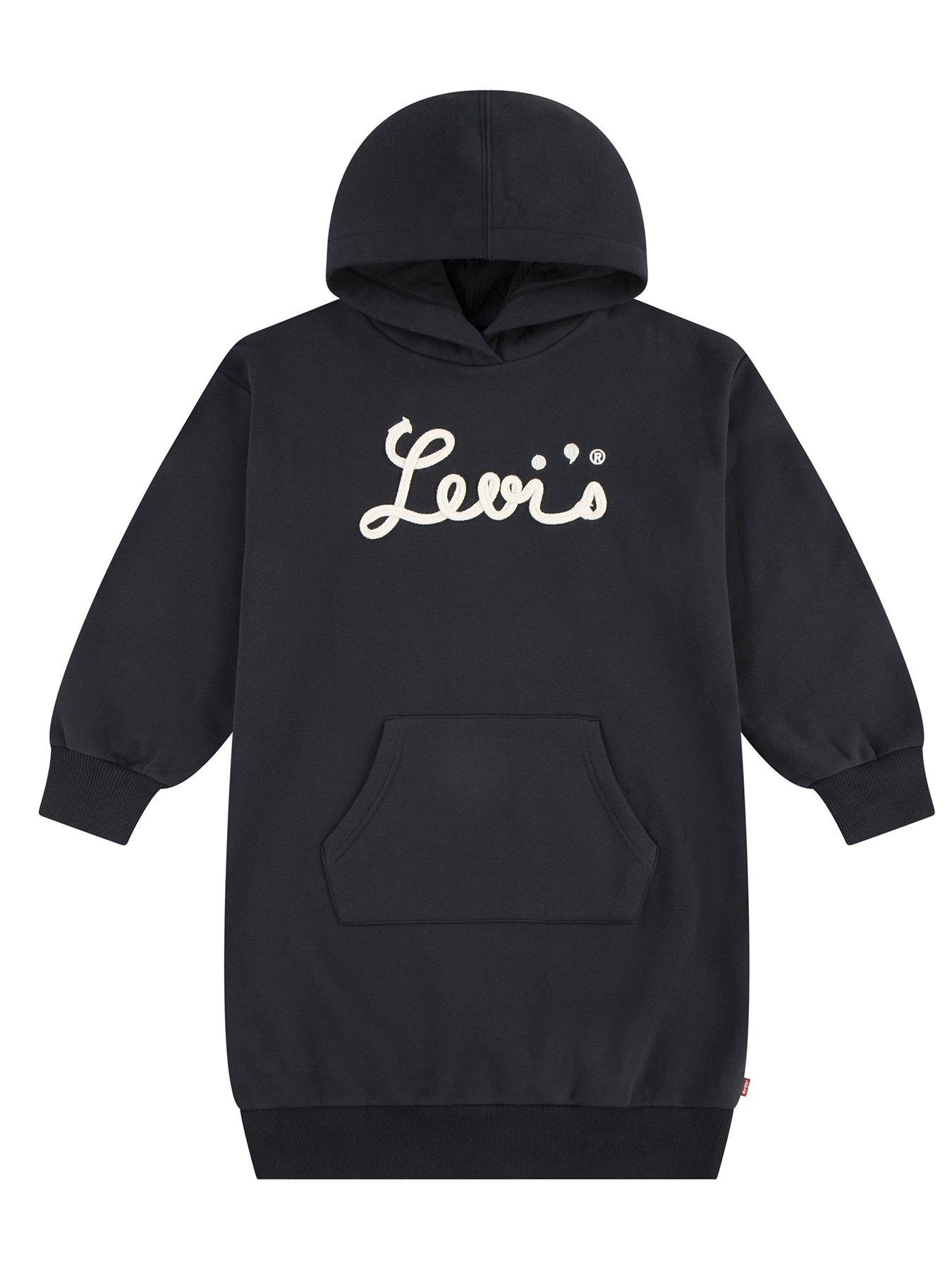 levis-girls-levis-script-sweatshirt-dress-blackfront