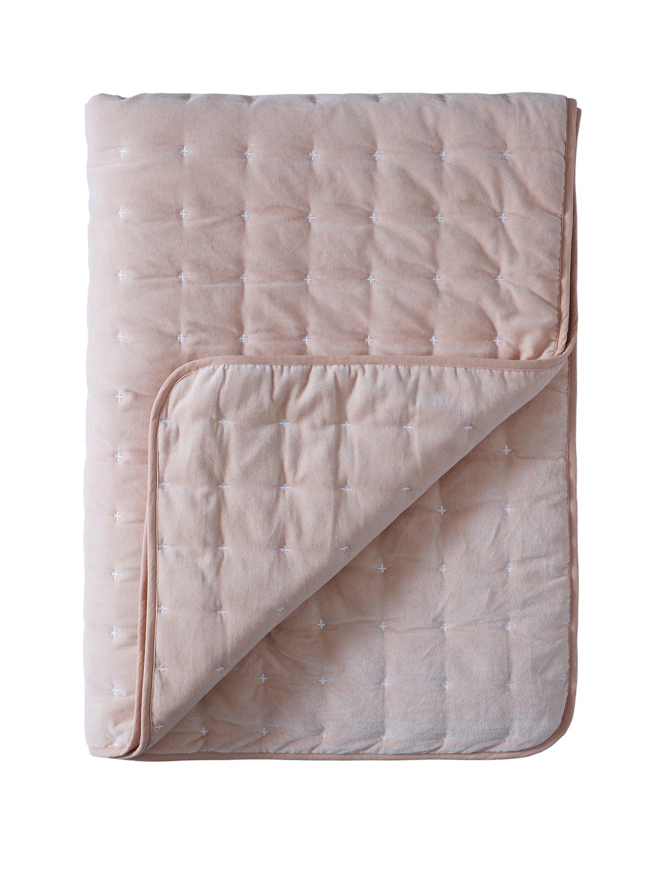 very-home-cross-stitch-quilted-bedspread-165x240cmstillFront