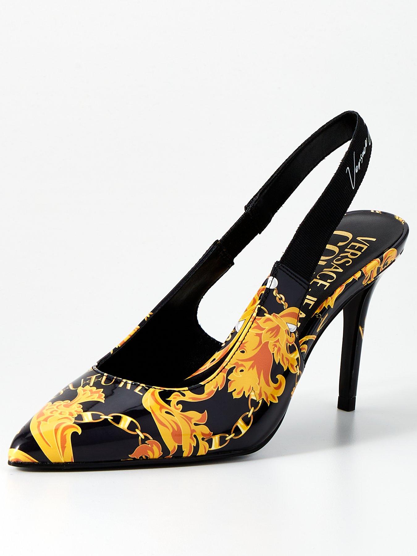 versace-jeans-couture-baroque-print-slingback-heels-blackgoldstillFront