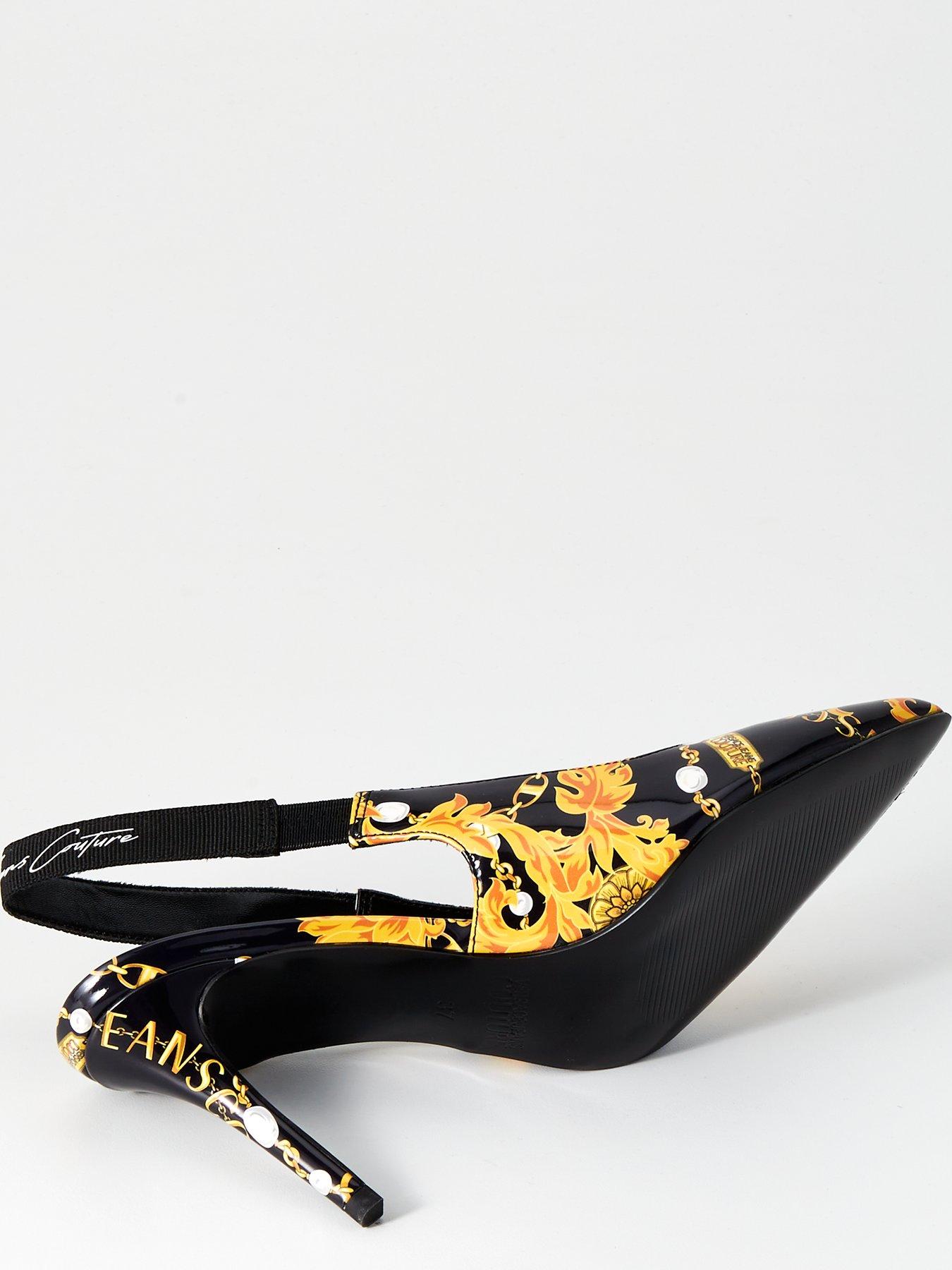 versace-jeans-couture-baroque-print-slingback-heels-blackgolddetail