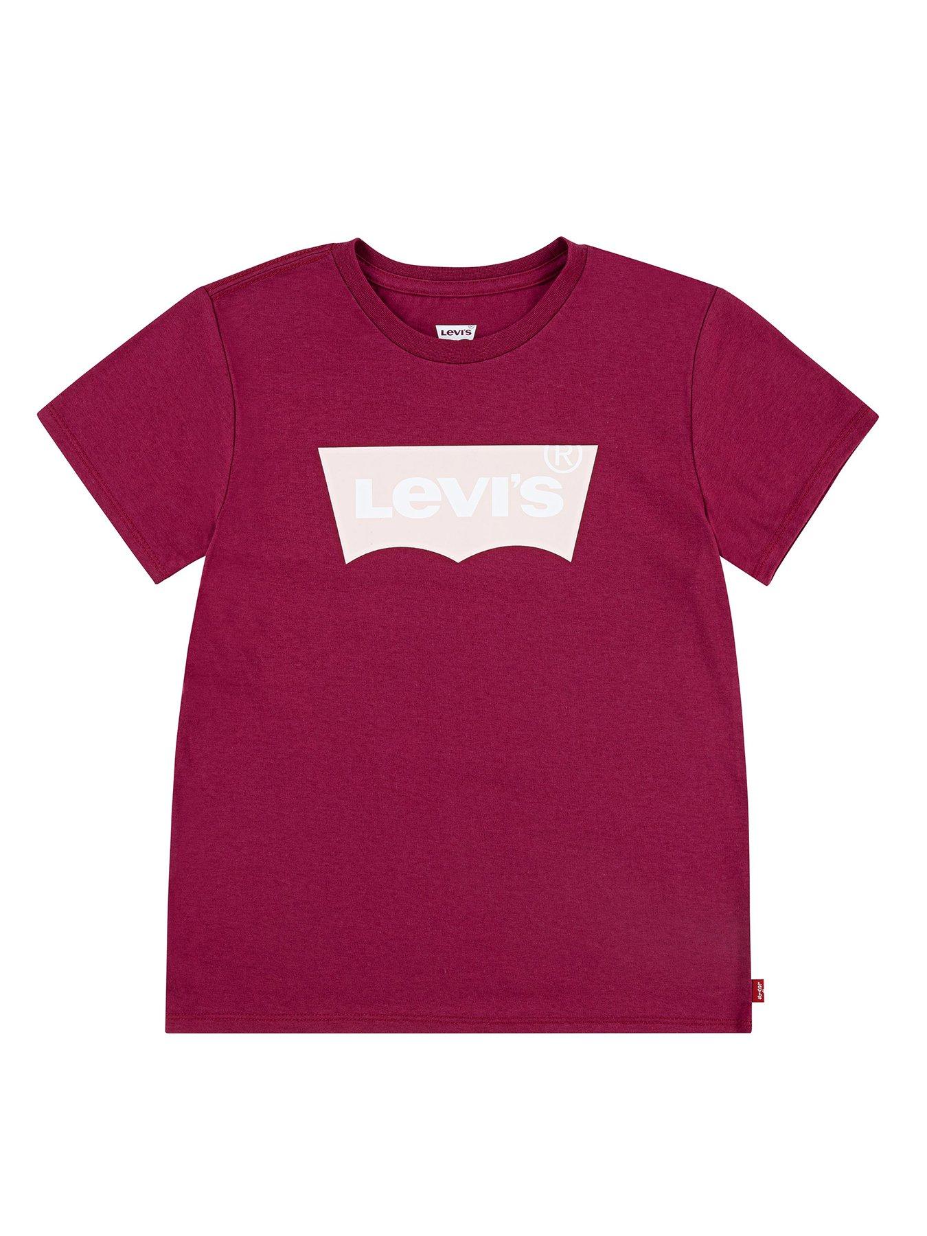 levis-girls-short-sleeve-batwing-t-shirt-red