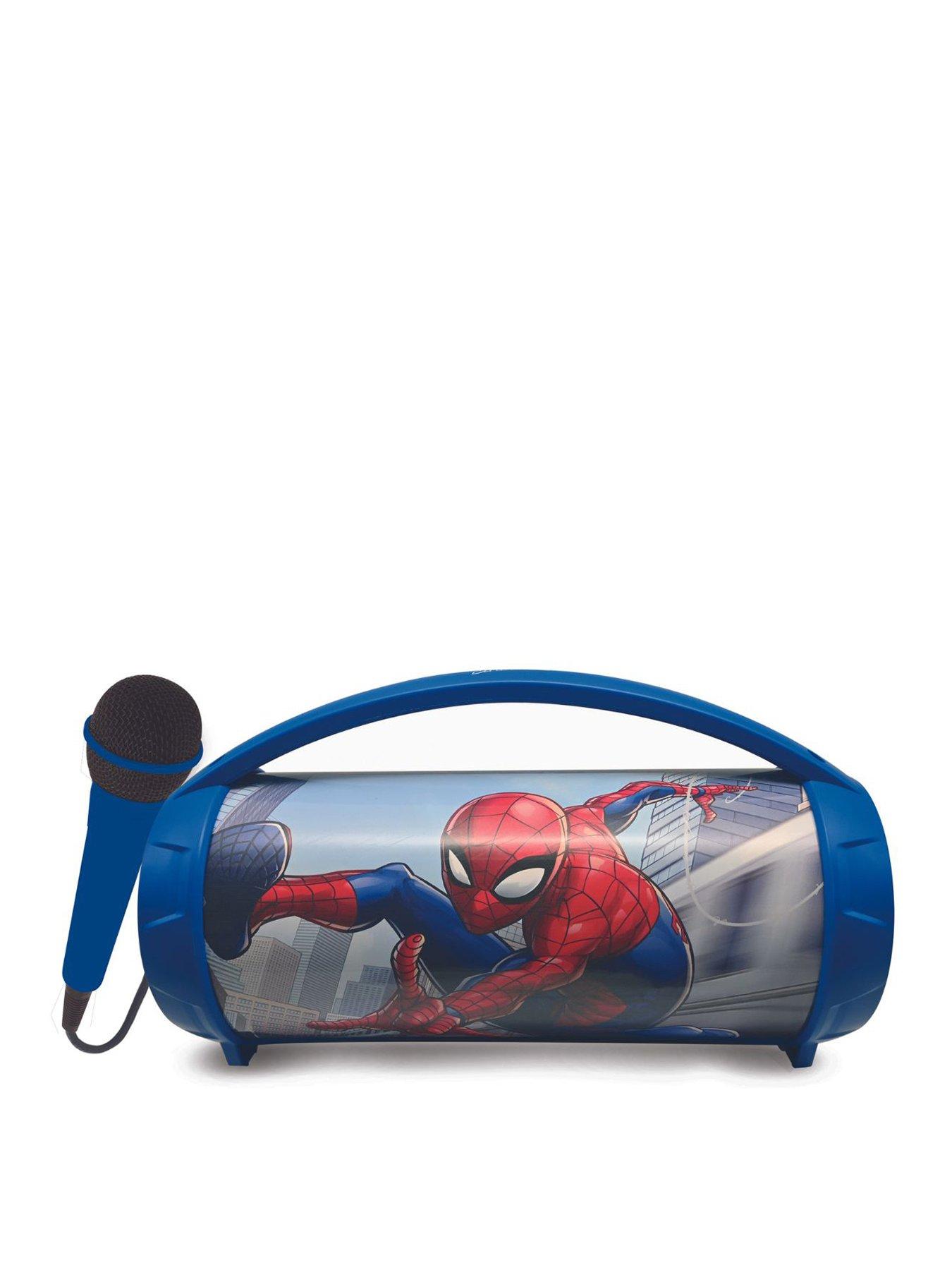 Image 1 of 7 of Spiderman Bluetooth Karaoke Light Speaker with Microphone