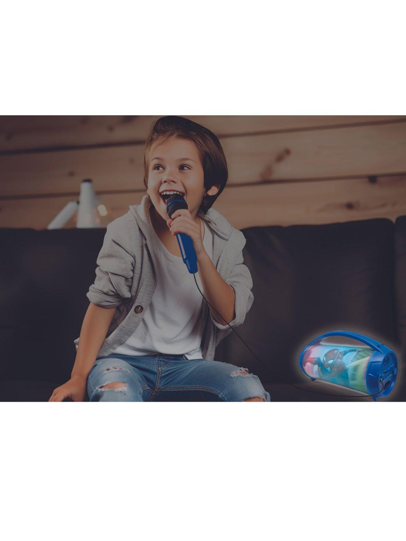 Image 7 of 7 of Spiderman Bluetooth Karaoke Light Speaker with Microphone