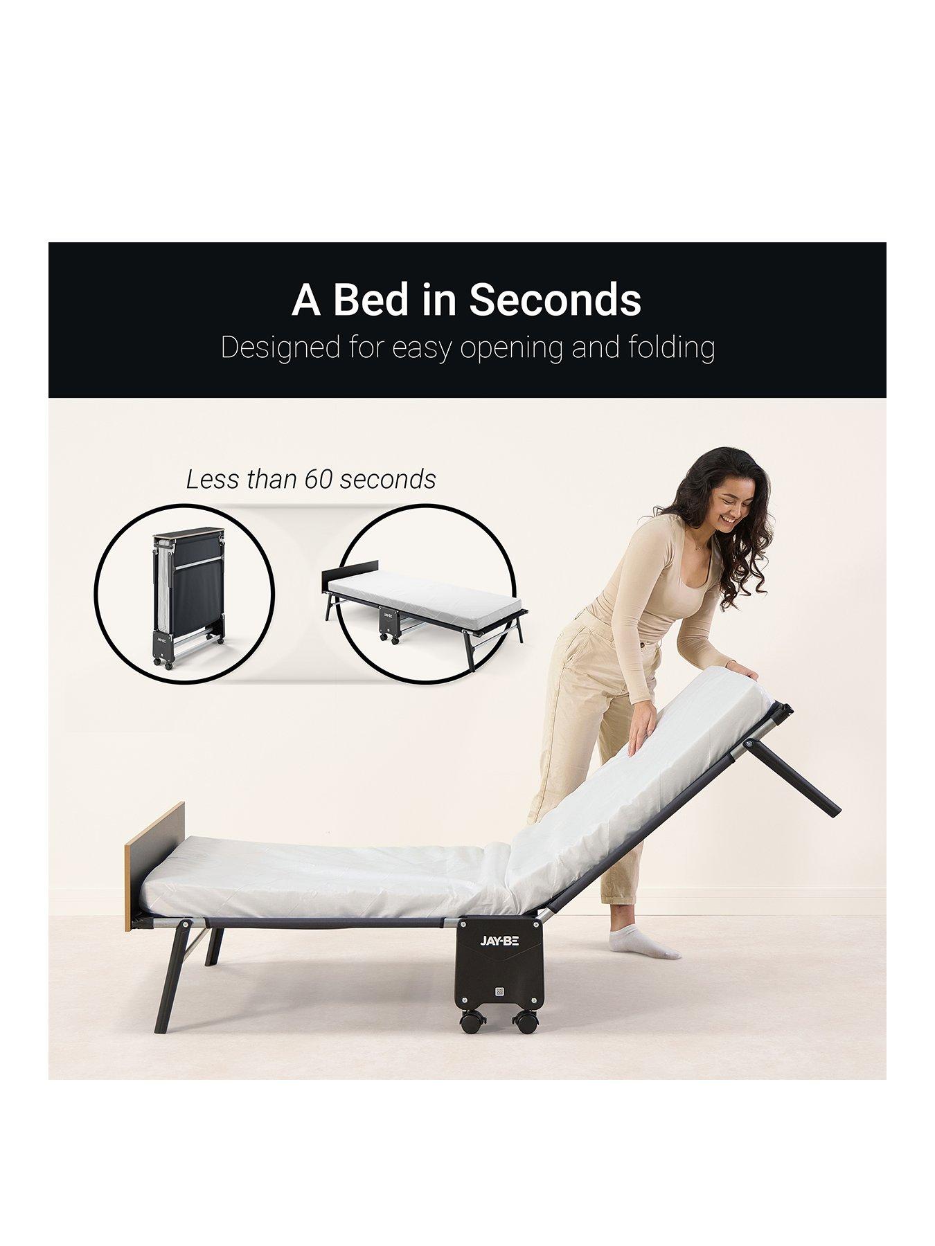 Image 2 of 7 of Jaybe Re80 Rollaway Folding Bed With E-fibre Mattress, Single
